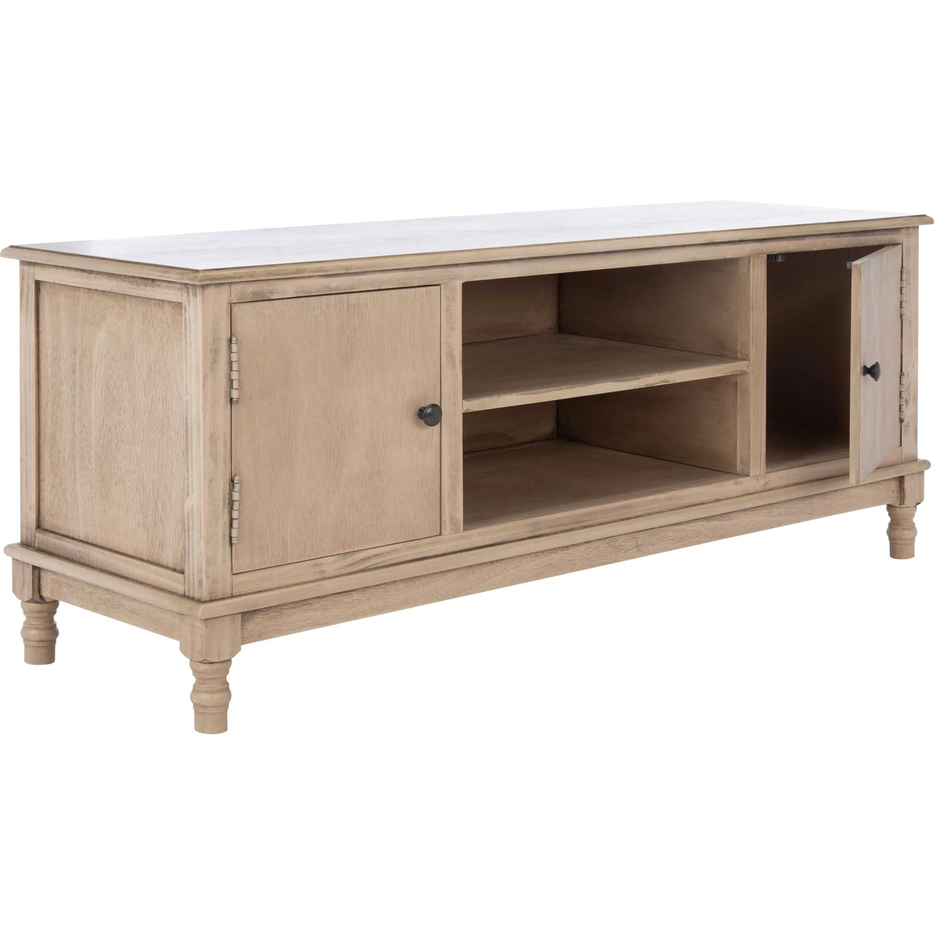 Ozbourne 2 Door 1 Shelf Media Stand Sand - Image 2