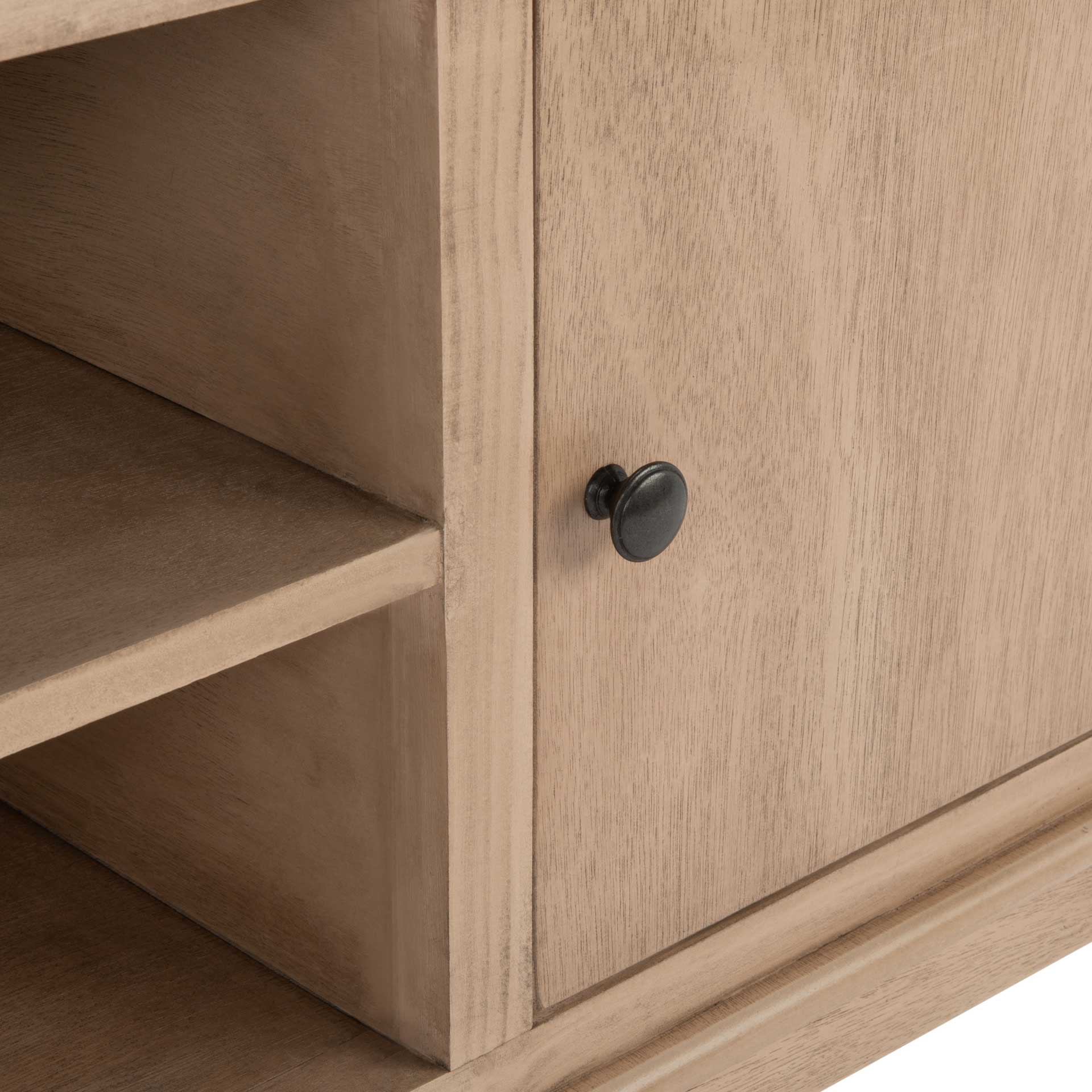 Ozbourne 2 Door 1 Shelf Media Stand Sand - Image 6