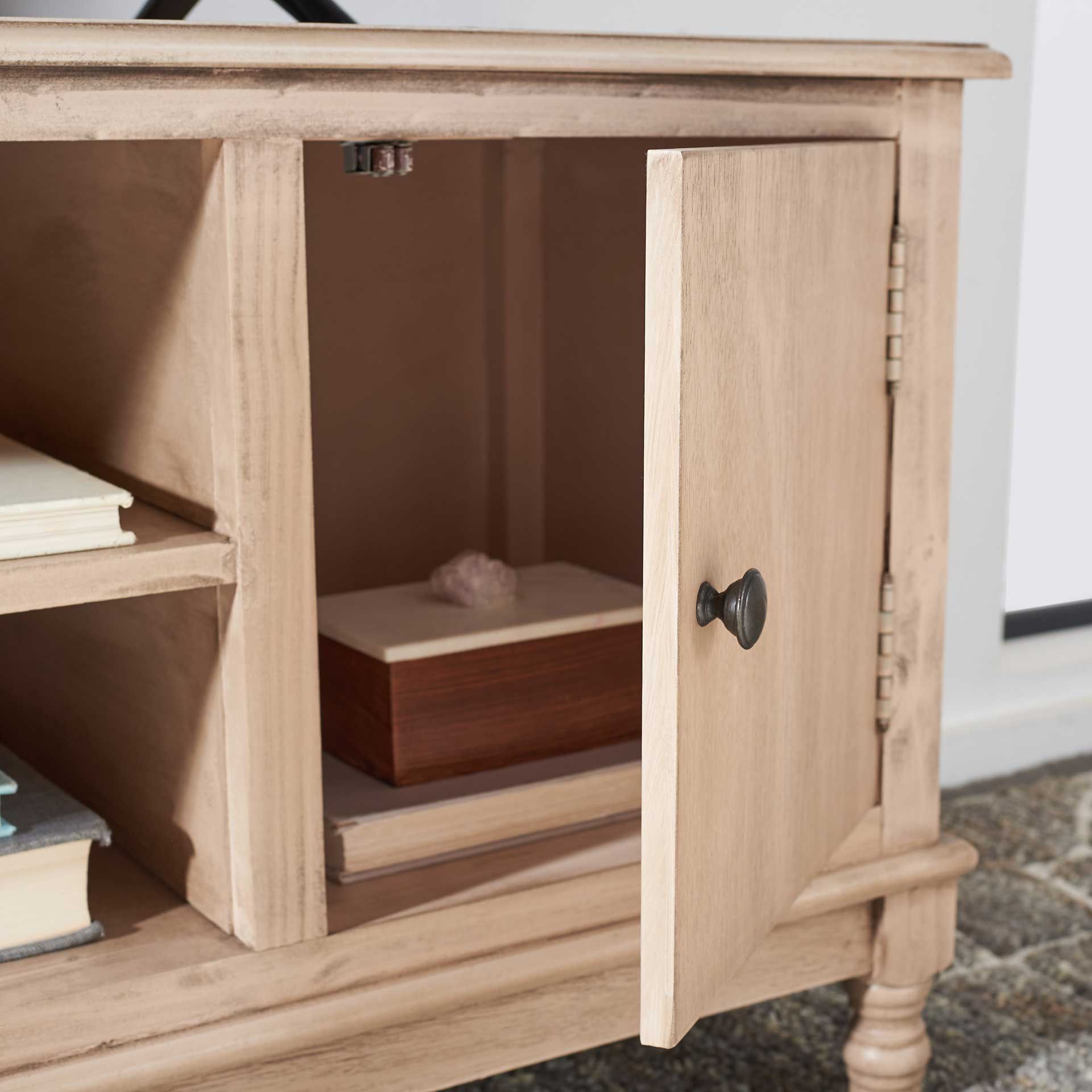 Ozbourne 2 Door 1 Shelf Media Stand Sand - Image 7