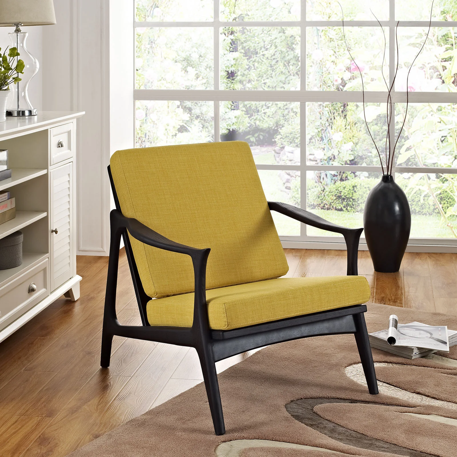 Pacific Armchair Black/Yellow - Image 4