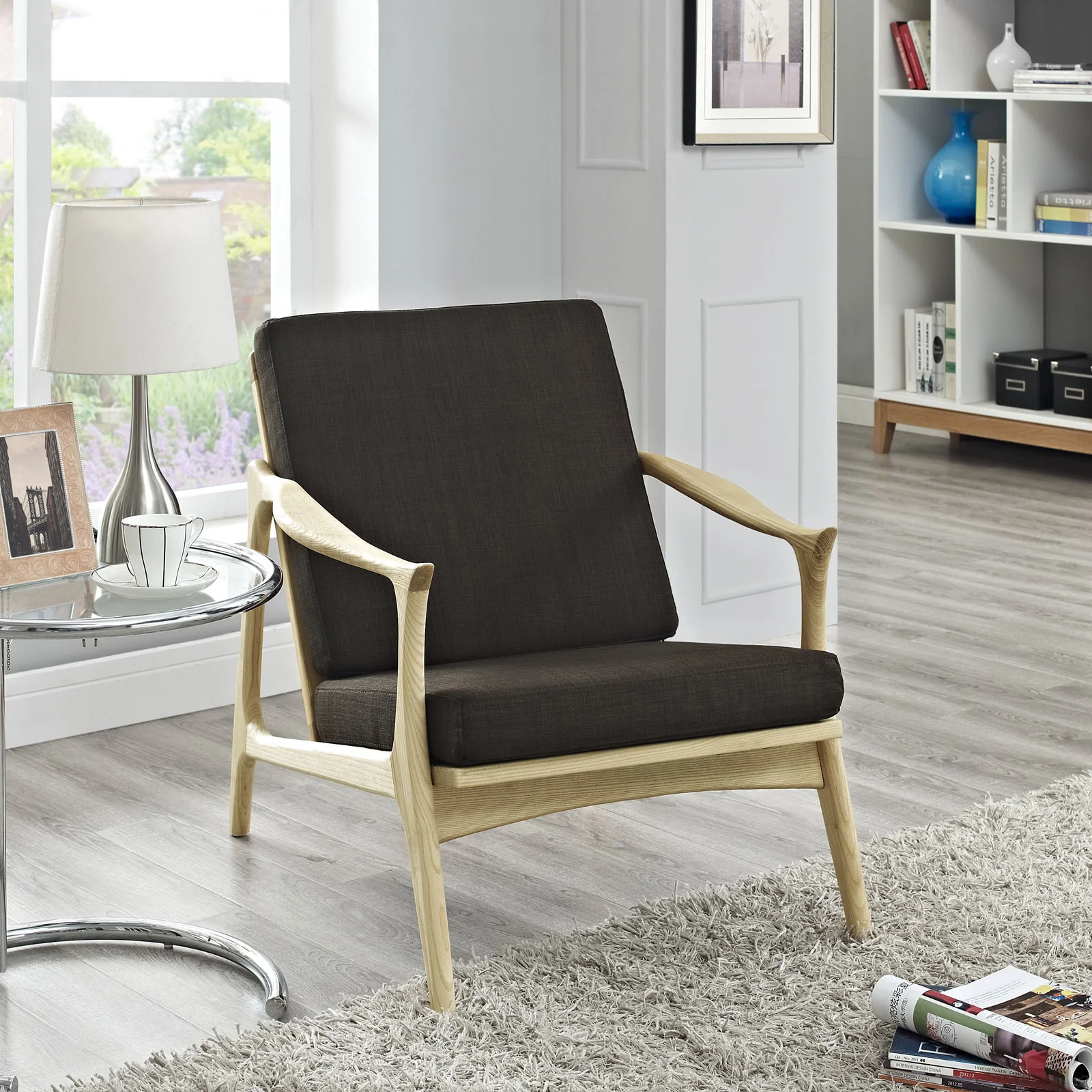 Pacific Armchair Natural Chocolate - Image 4