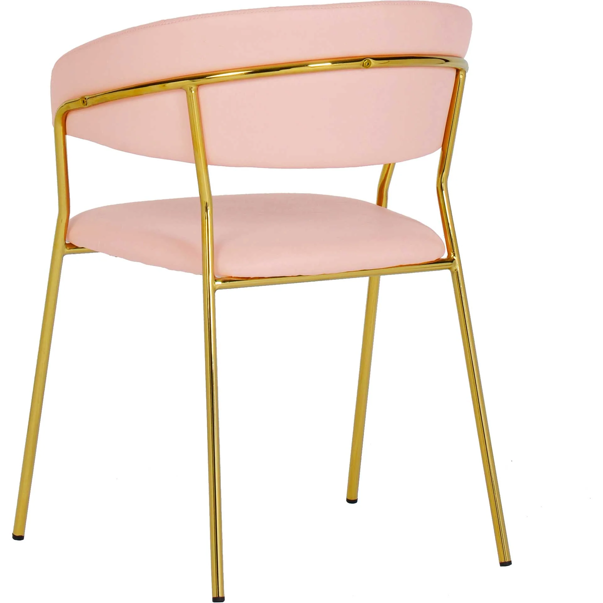 Paisley Vegan Leather Chair Blush (Set of 2) - Image 5