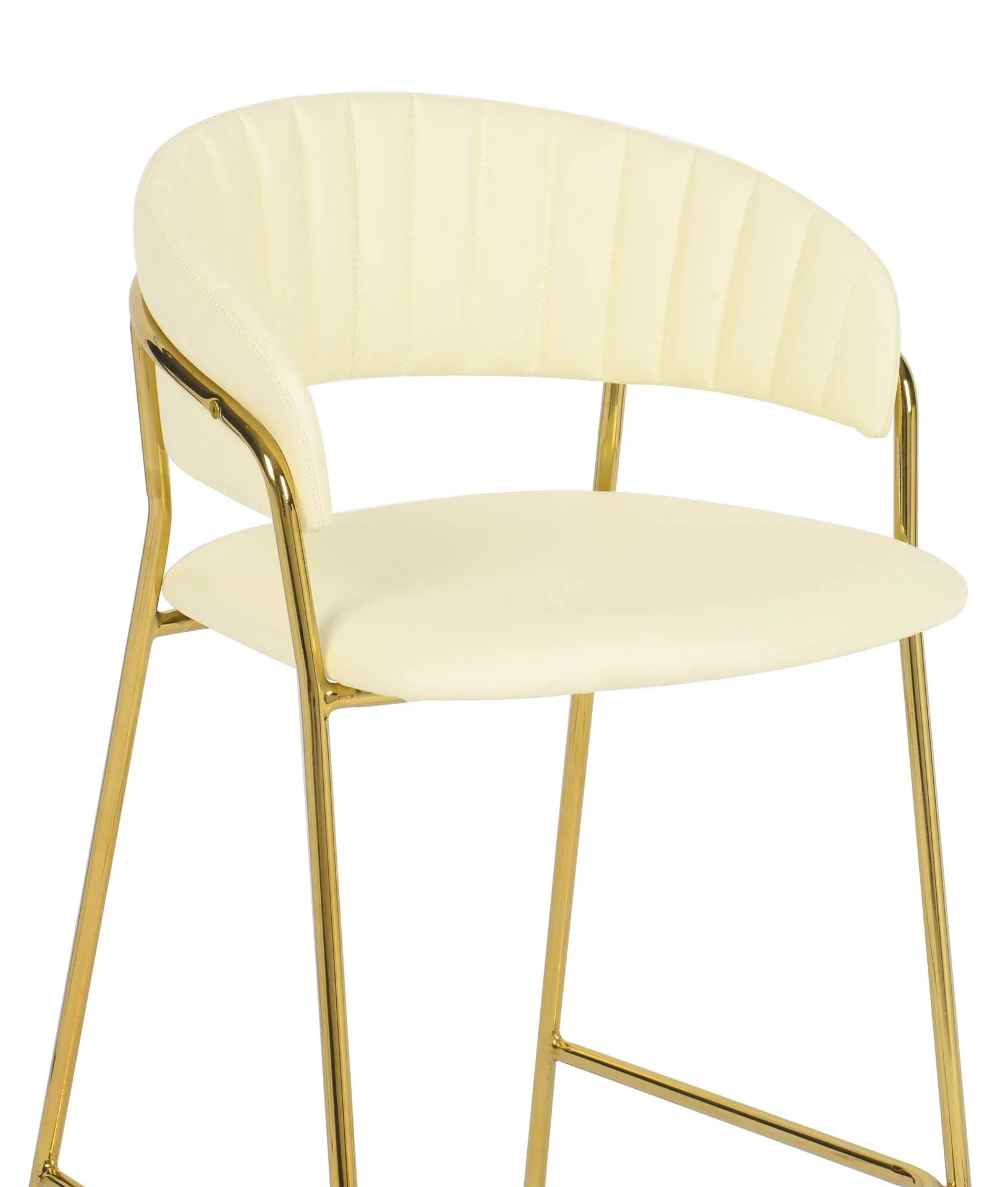 Paisley Vegan Leather Counter Stool Cream (Set of 2) - Image 6