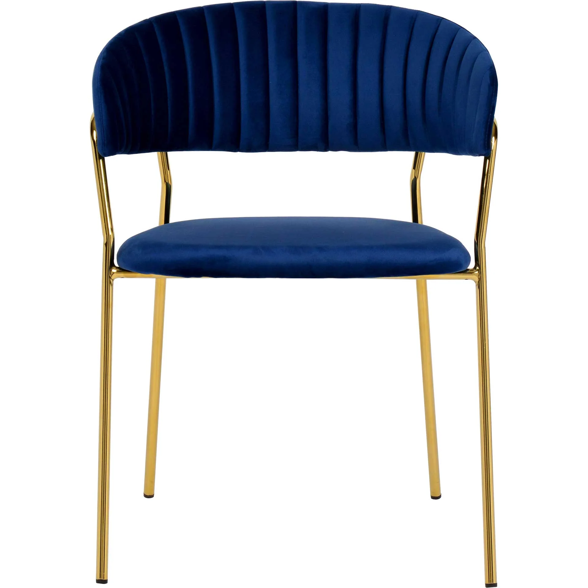 Paisley Velvet Chair Navy (Set of 2) - Image 2