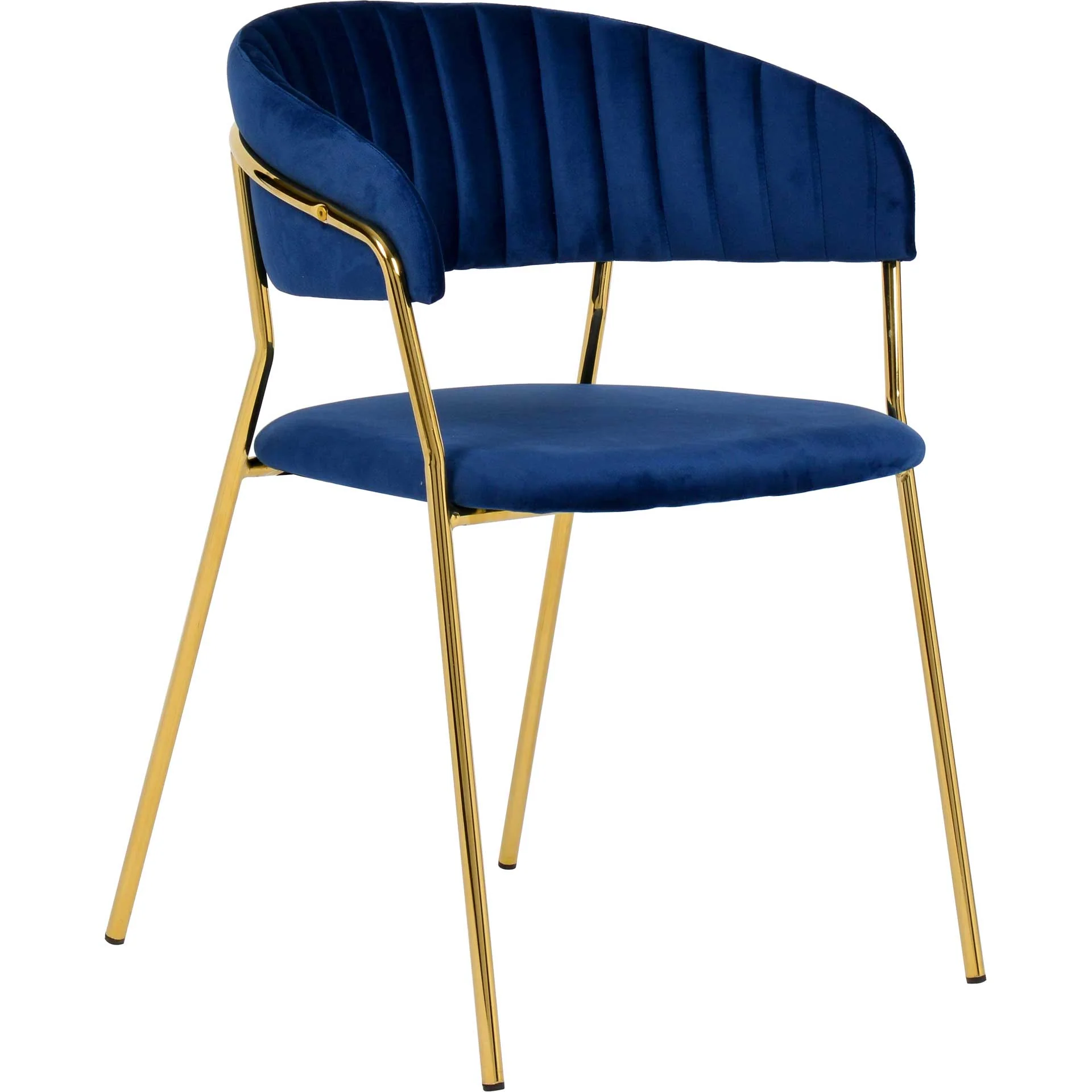 Paisley Velvet Chair Navy (Set of 2) - Image 3