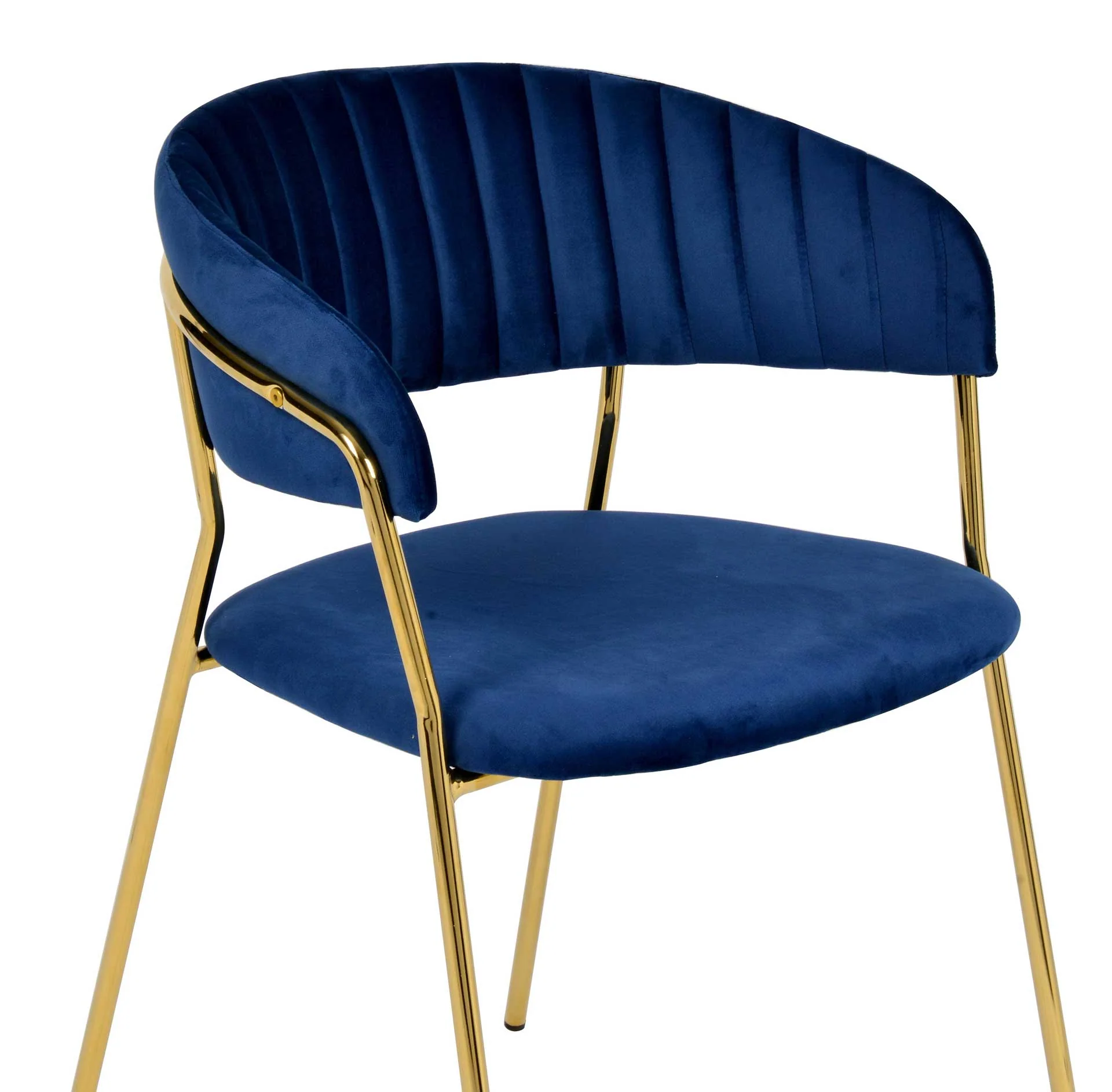 Paisley Velvet Chair Navy (Set of 2) - Image 6