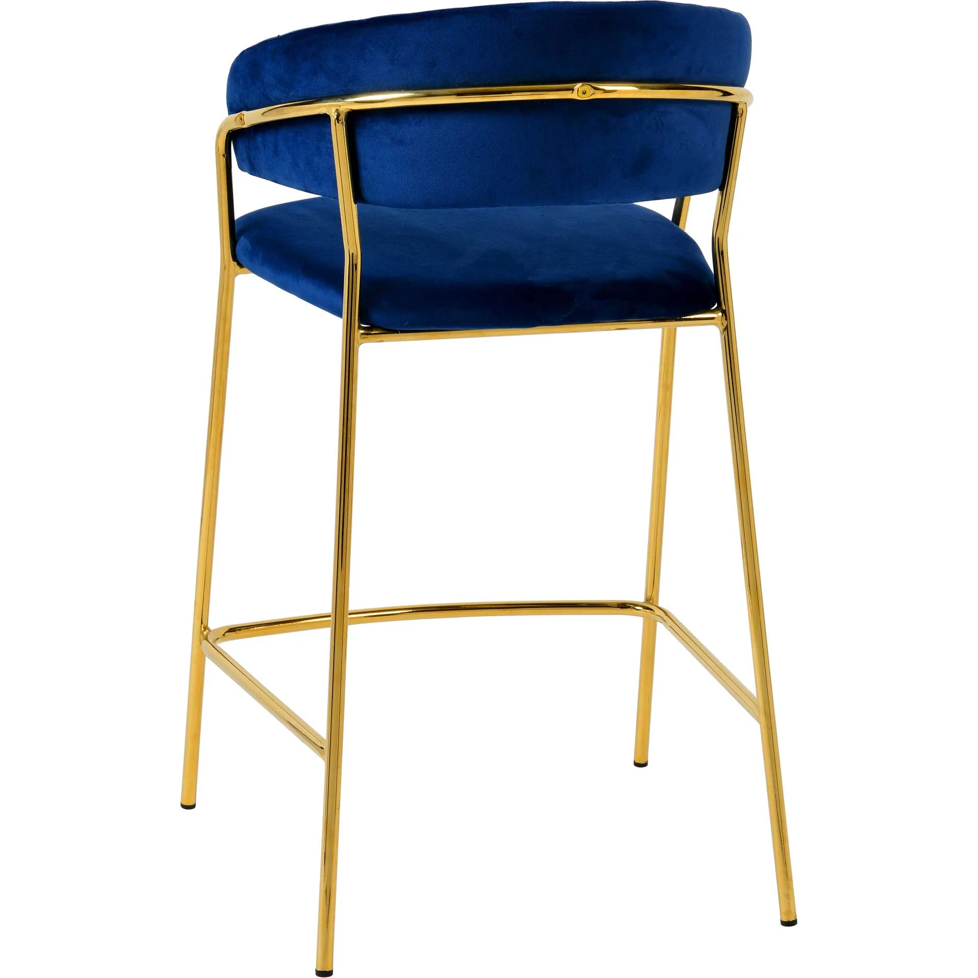Paisley Velvet Counter Stool Navy (Set of 2) - Image 5