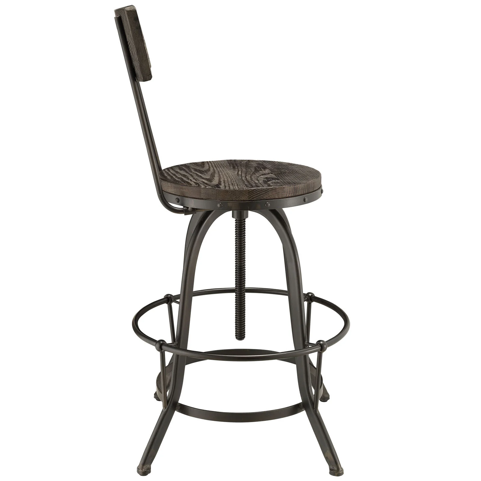 Palamas Wood Bar Stool Black - Image 3