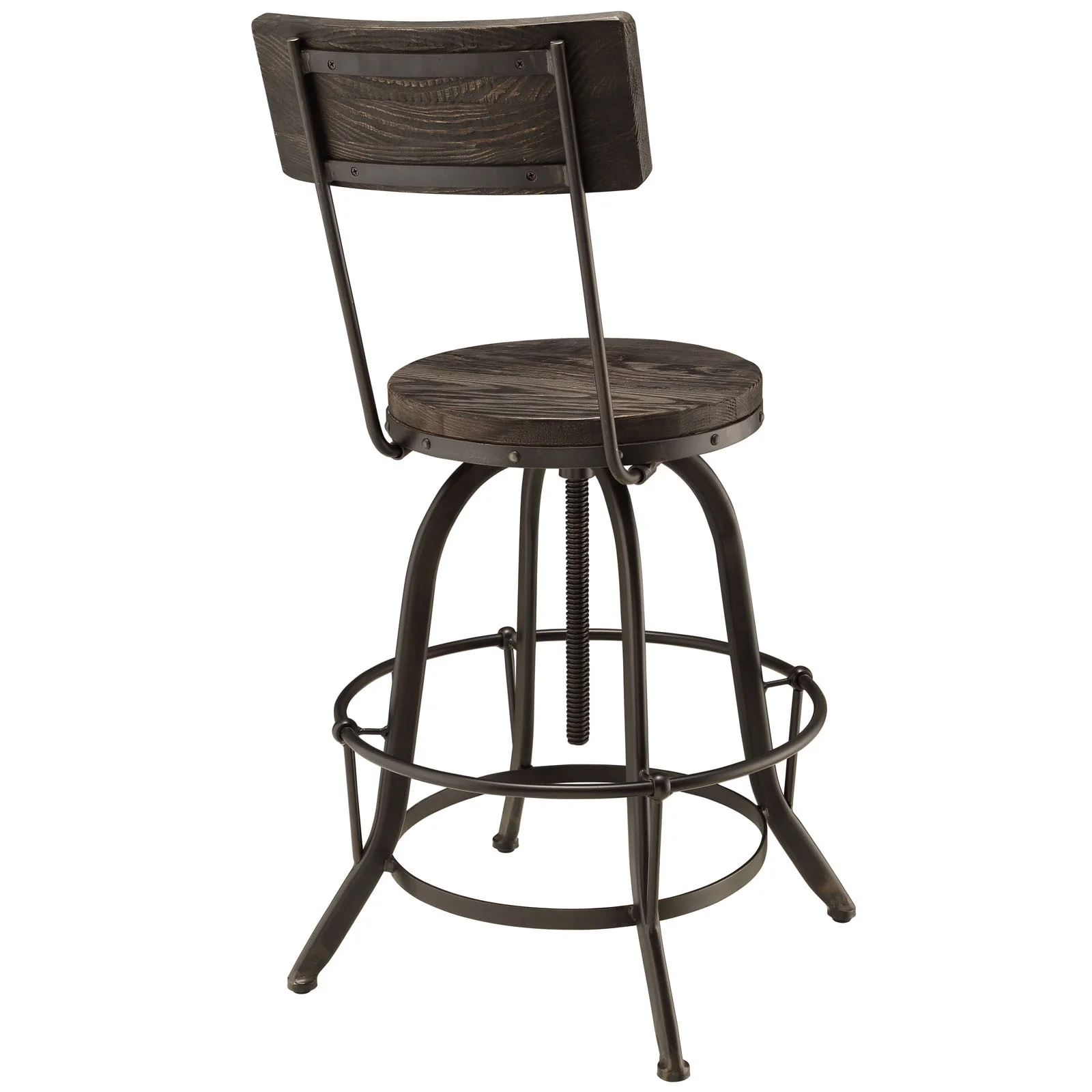 Palamas Wood Bar Stool Black - Image 4