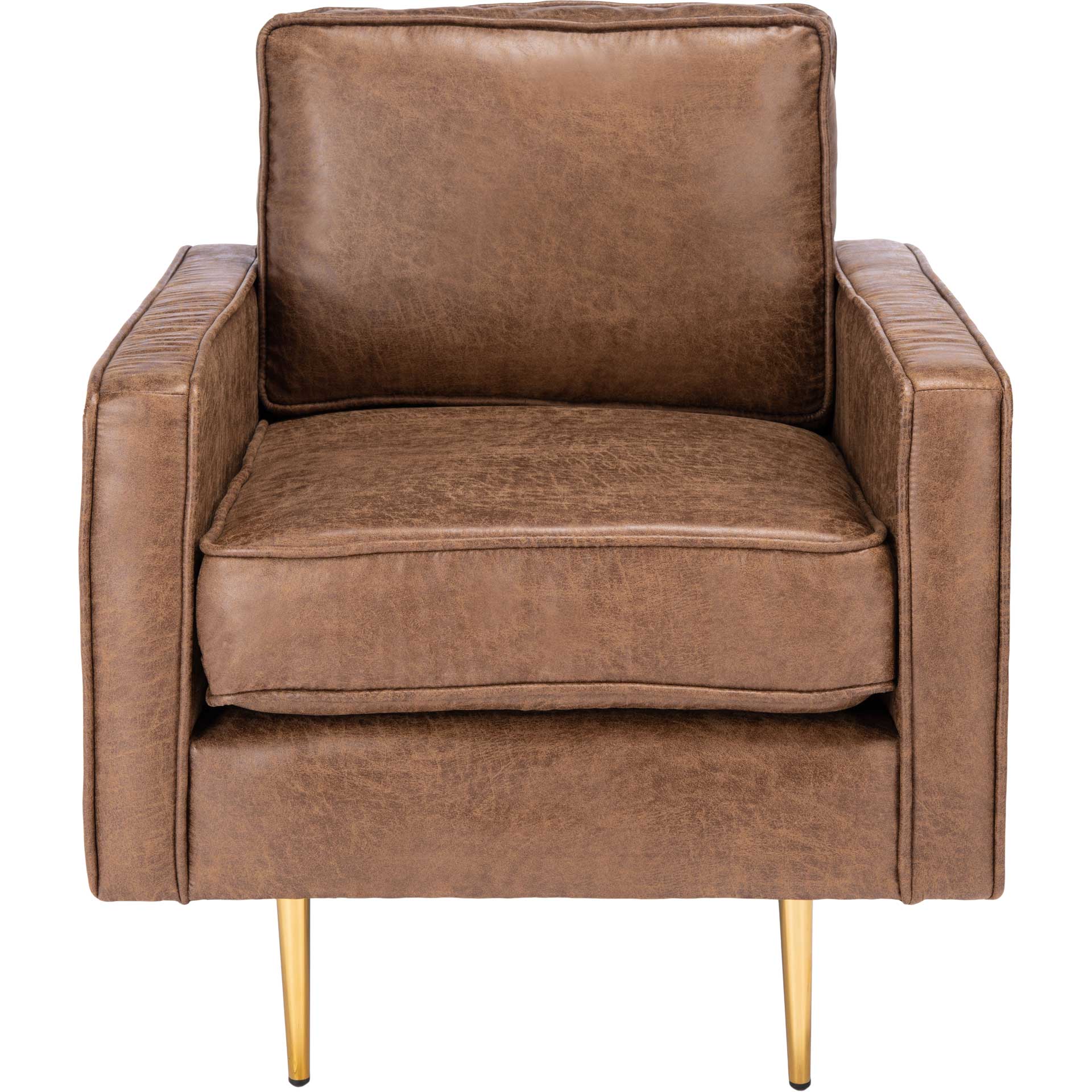 Palermo Accent Chair Brown/Gold - Image 2