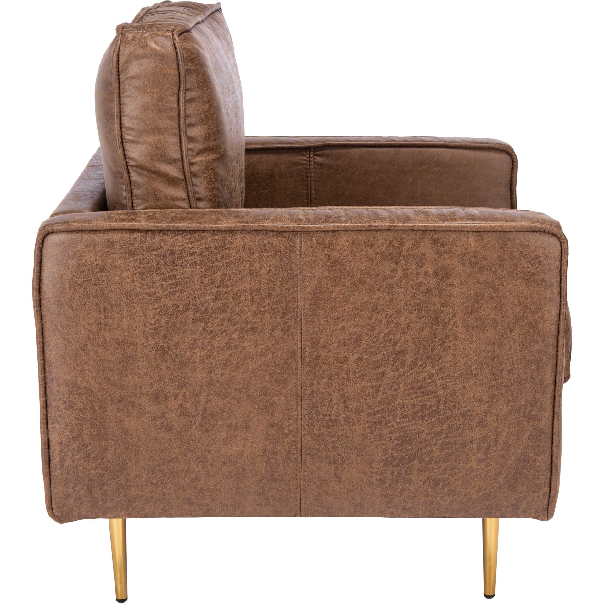 Palermo Accent Chair Brown/Gold - Image 3