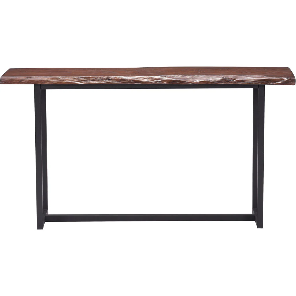 Palermo Console Table Distressed Cherry Oak - Image 3