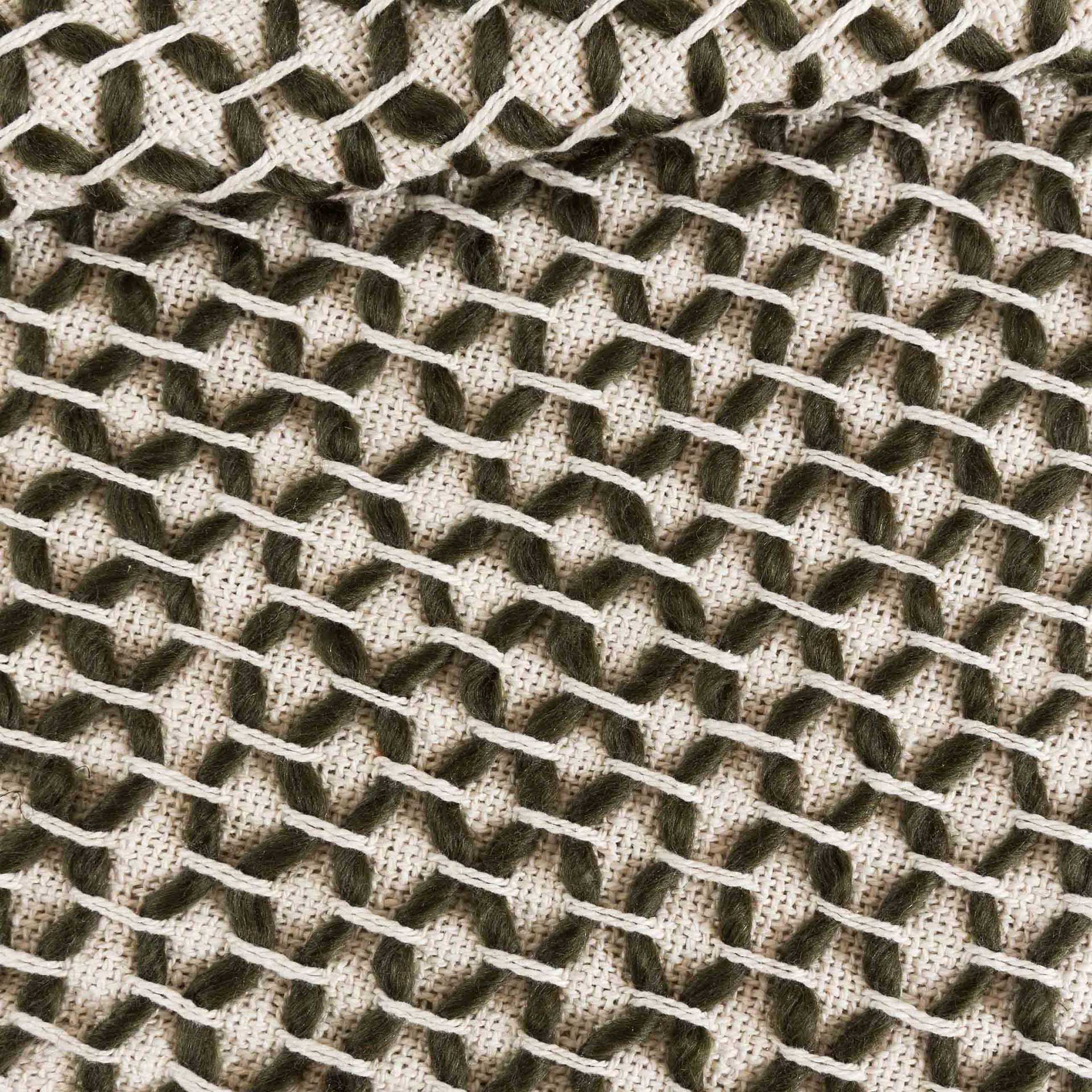 Palermo Cotton Throw White/Black - Image 3