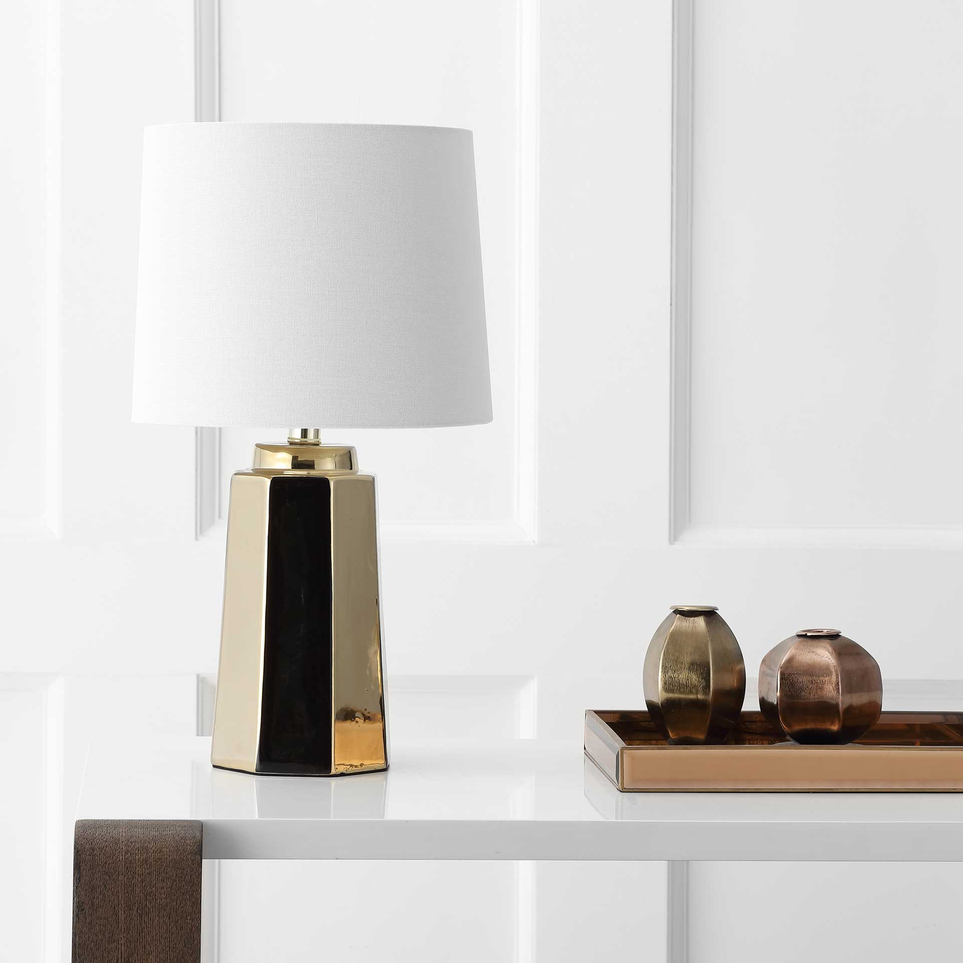 Palladian Table Lamp Plated Gold - Image 3