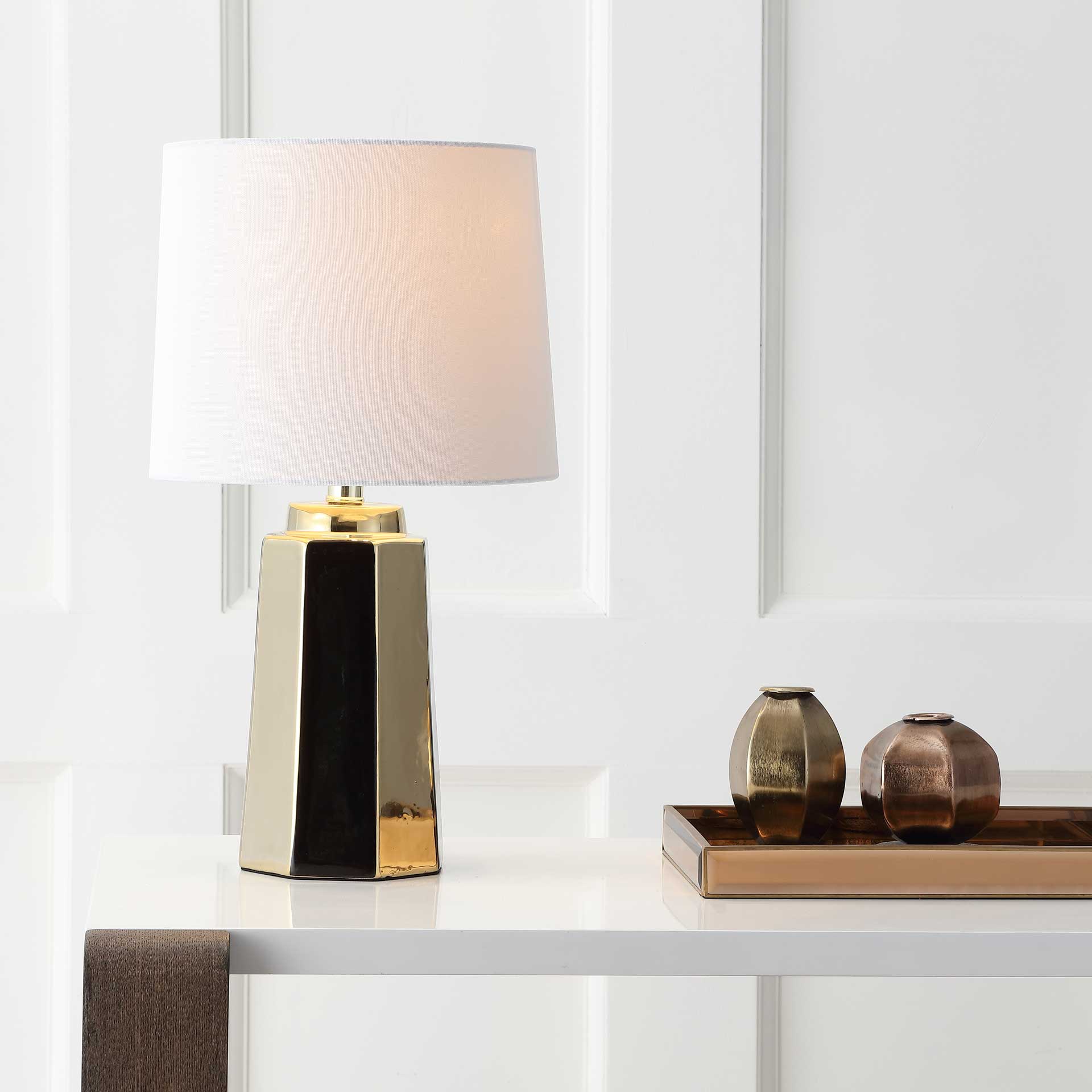 Palladian Table Lamp Plated Gold - Image 4
