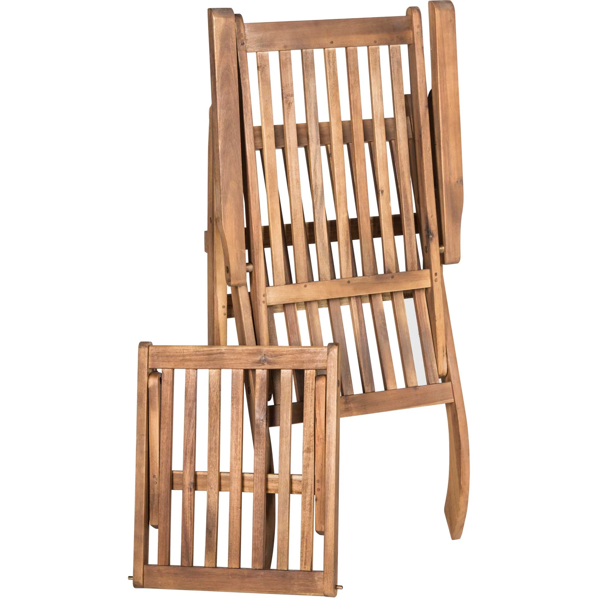 Palm Lounge Chair Teak Brown/Navy - Image 4