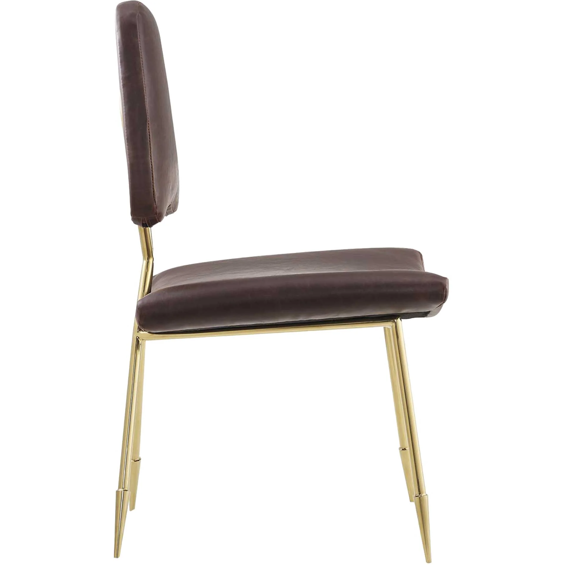 Palmer Faux Leather Dining Side Chair Brown - Image 2