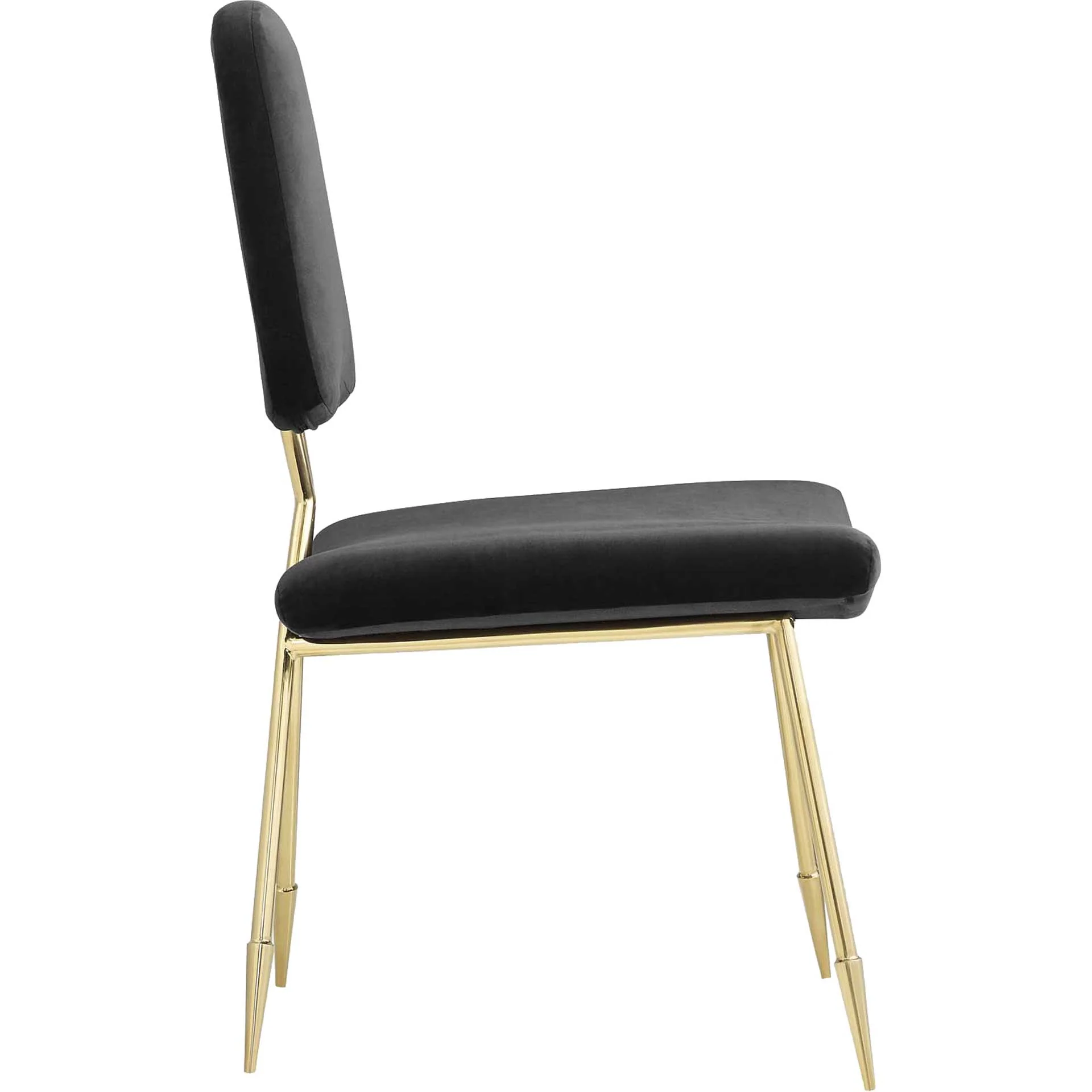 Palmer Upholstered Velvet Side Chair Black - Image 2