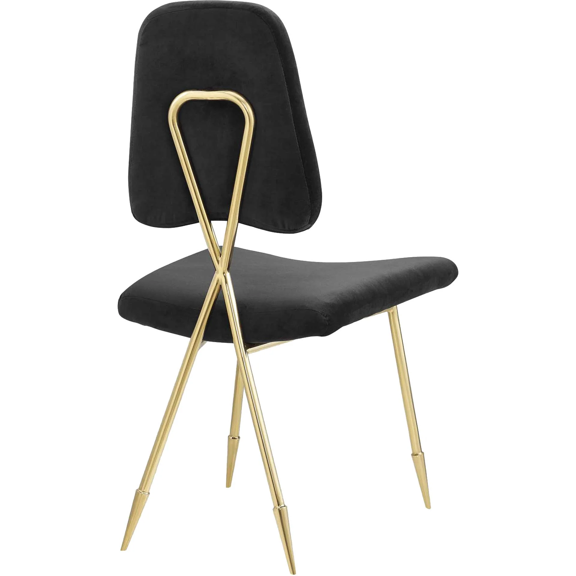 Palmer Upholstered Velvet Side Chair Black - Image 3