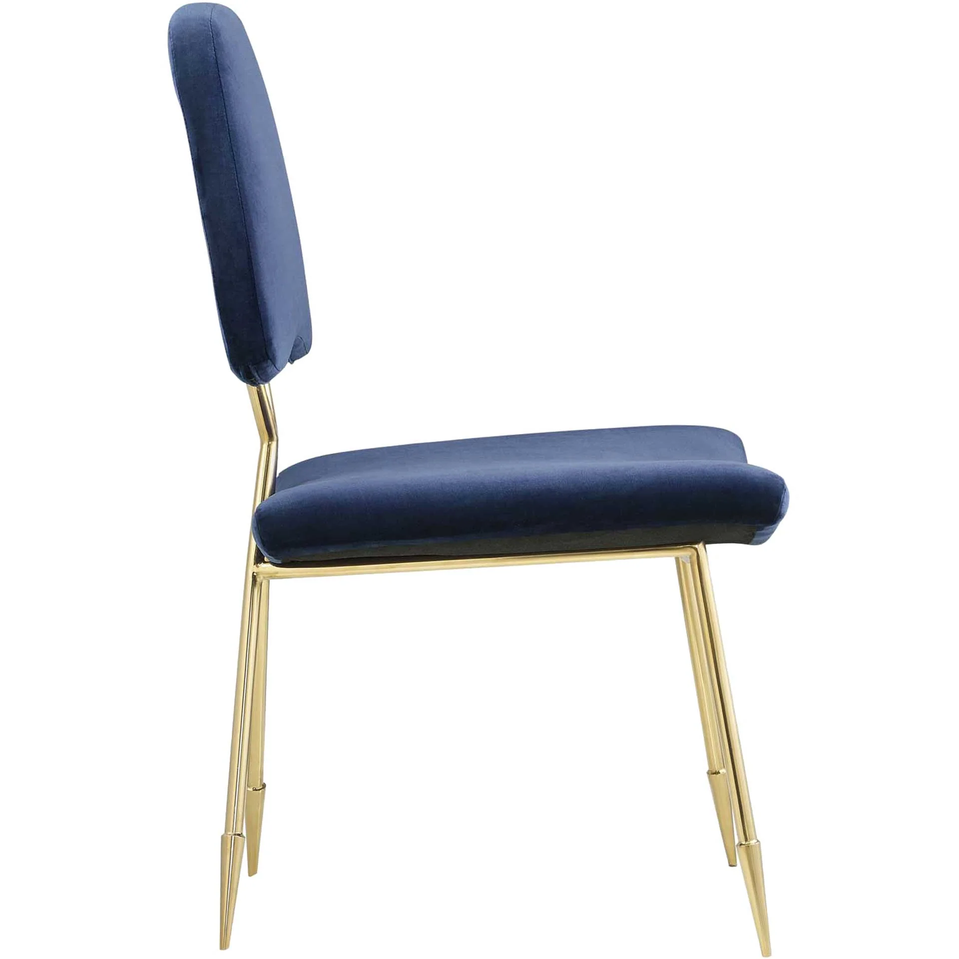 Palmer Upholstered Velvet Side Chair Navy - Image 2