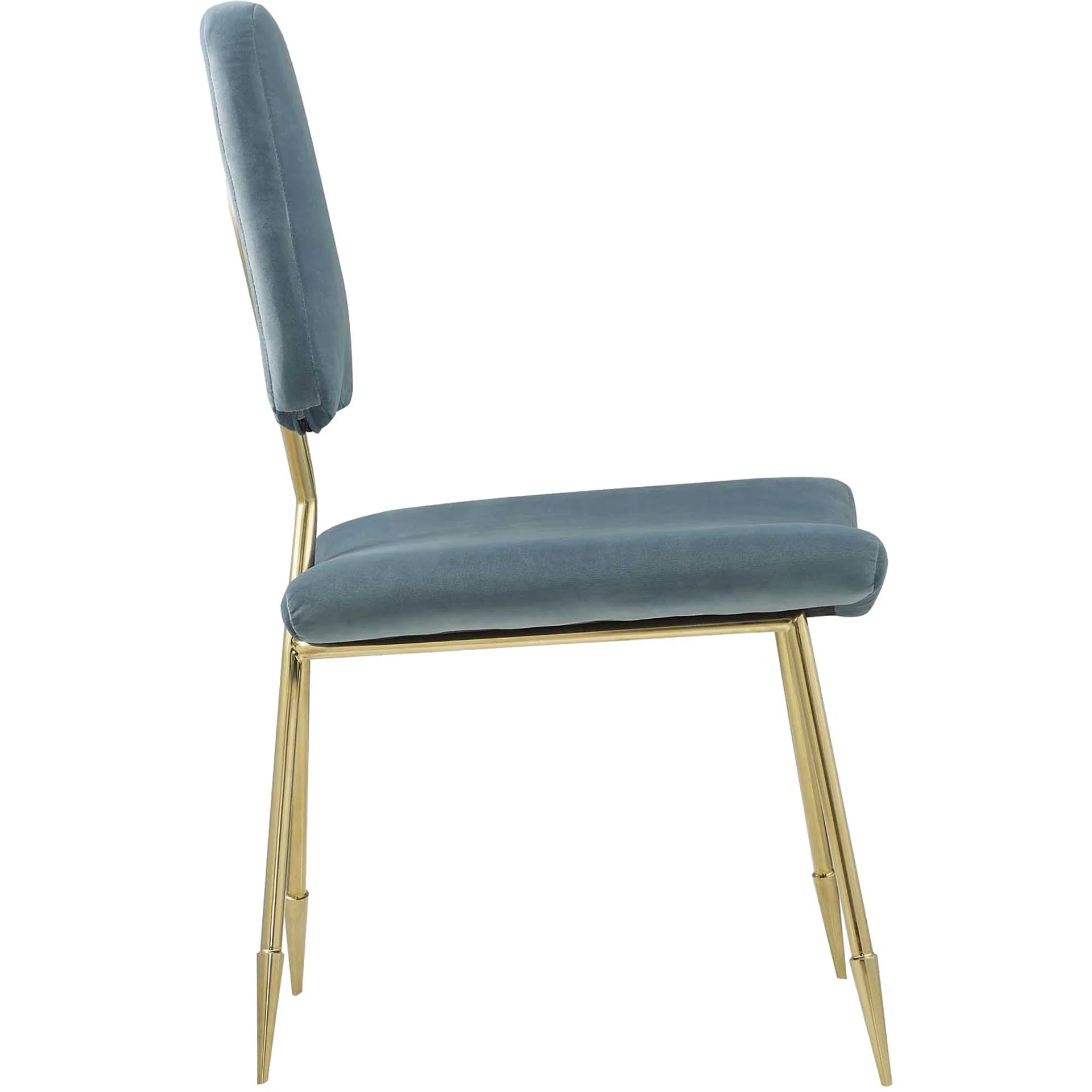 Palmer Upholstered Velvet Side Chair Sea Blue - Image 2