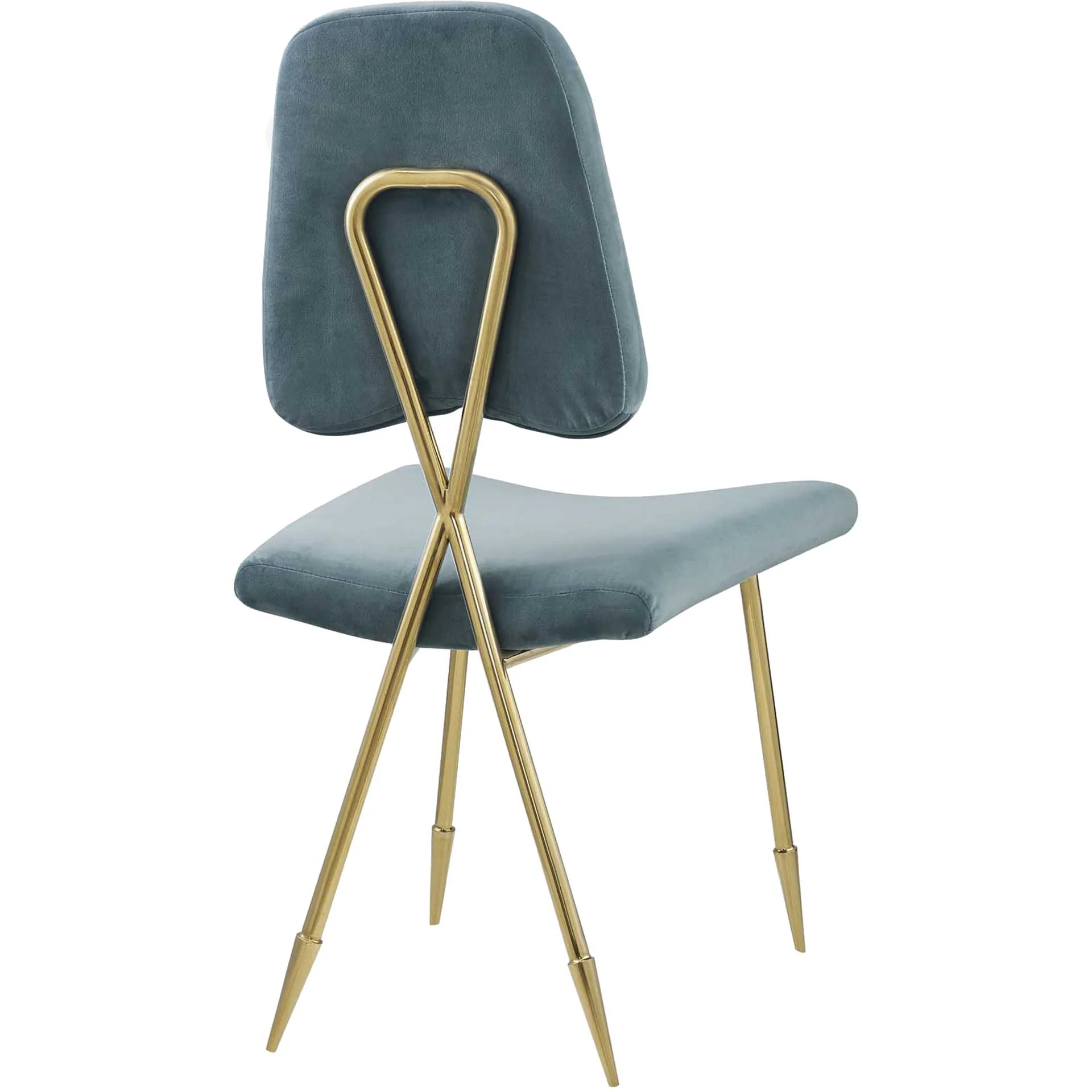 Palmer Upholstered Velvet Side Chair Sea Blue - Image 3