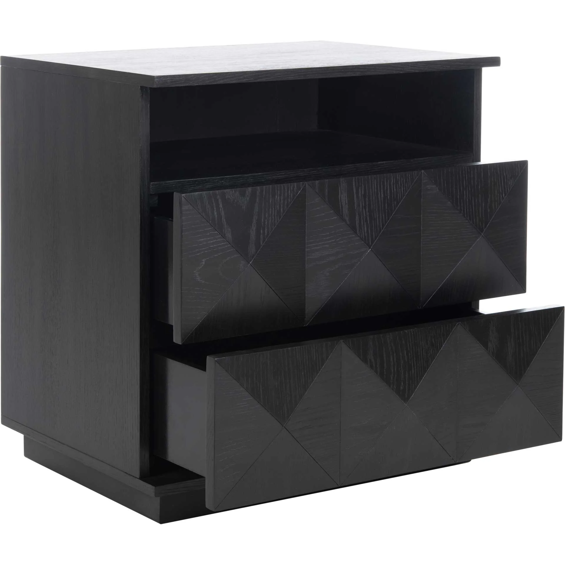 Palmetto 2 Drawer Nightstand Black - Image 2