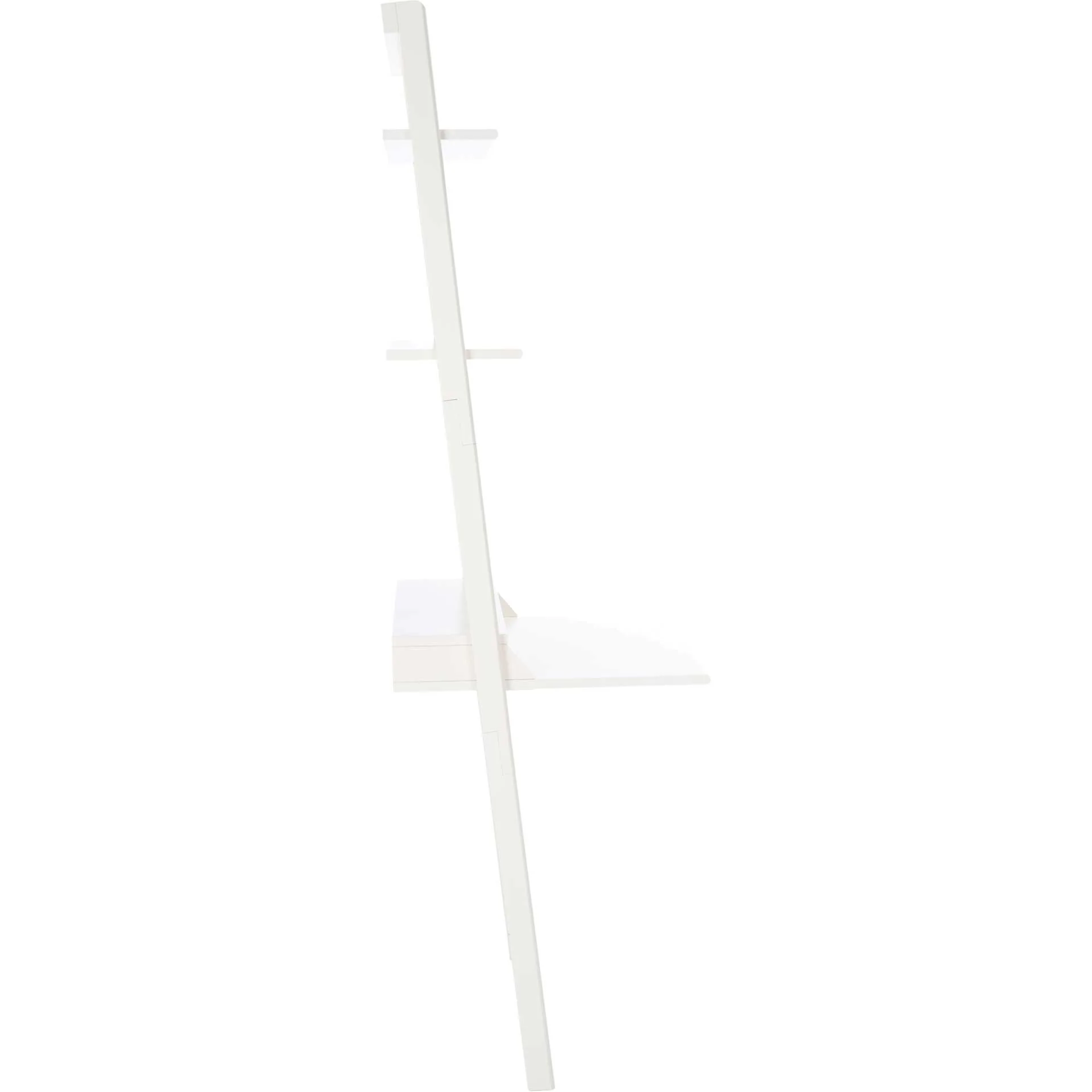Paloma 2 Shelf Leaning Desk White - Image 2