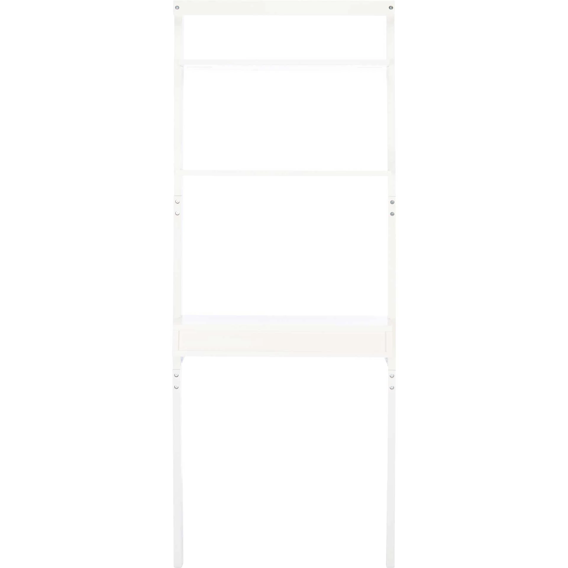 Paloma 2 Shelf Leaning Desk White - Image 4