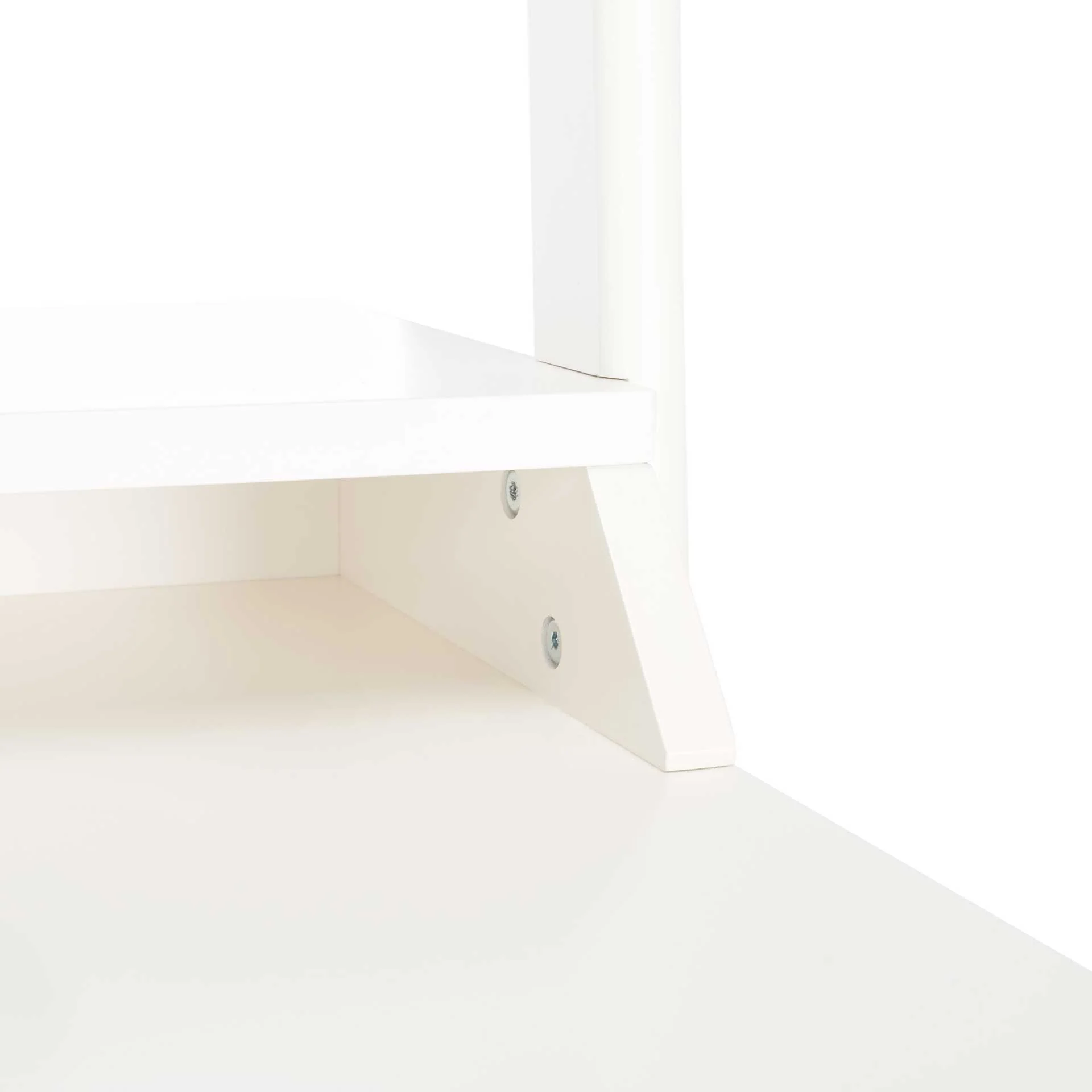 Paloma 2 Shelf Leaning Desk White - Image 5