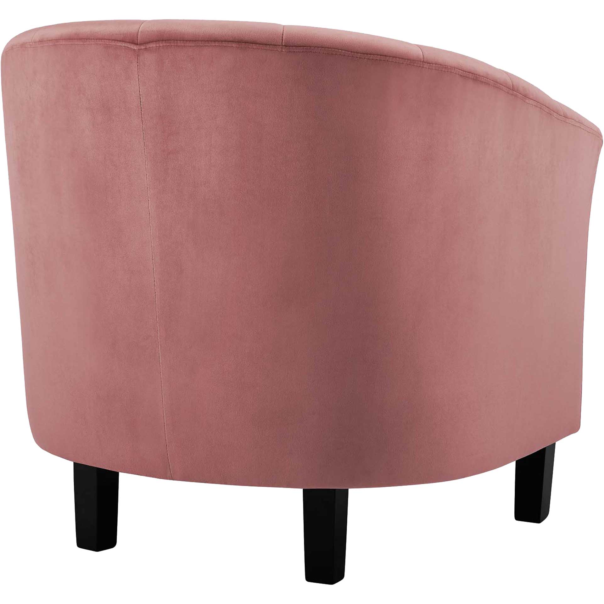 Paloma Channel Tufted Velvet Armchair Dusty Rose - Image 3