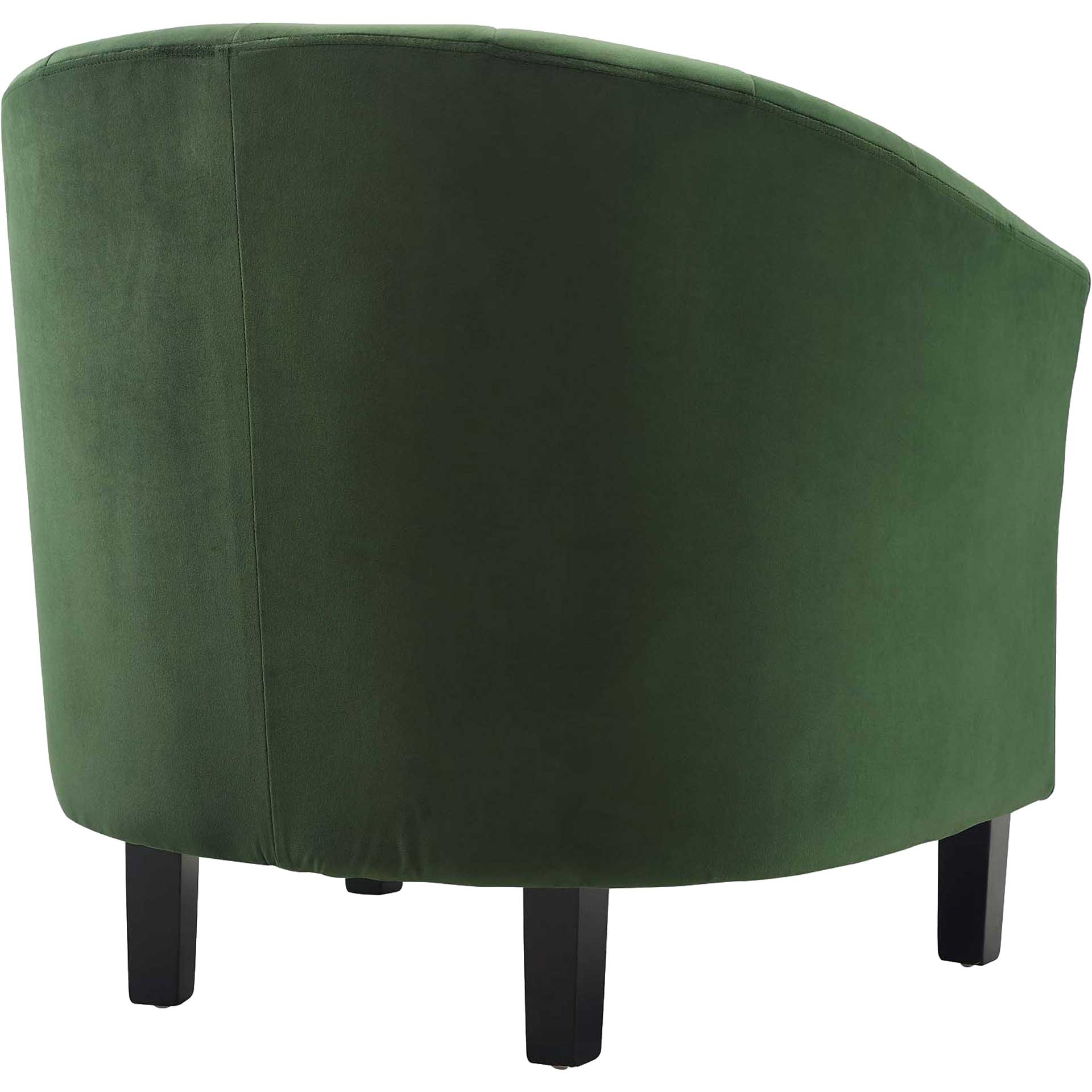Paloma Channel Tufted Velvet Armchair Emerald - Image 3