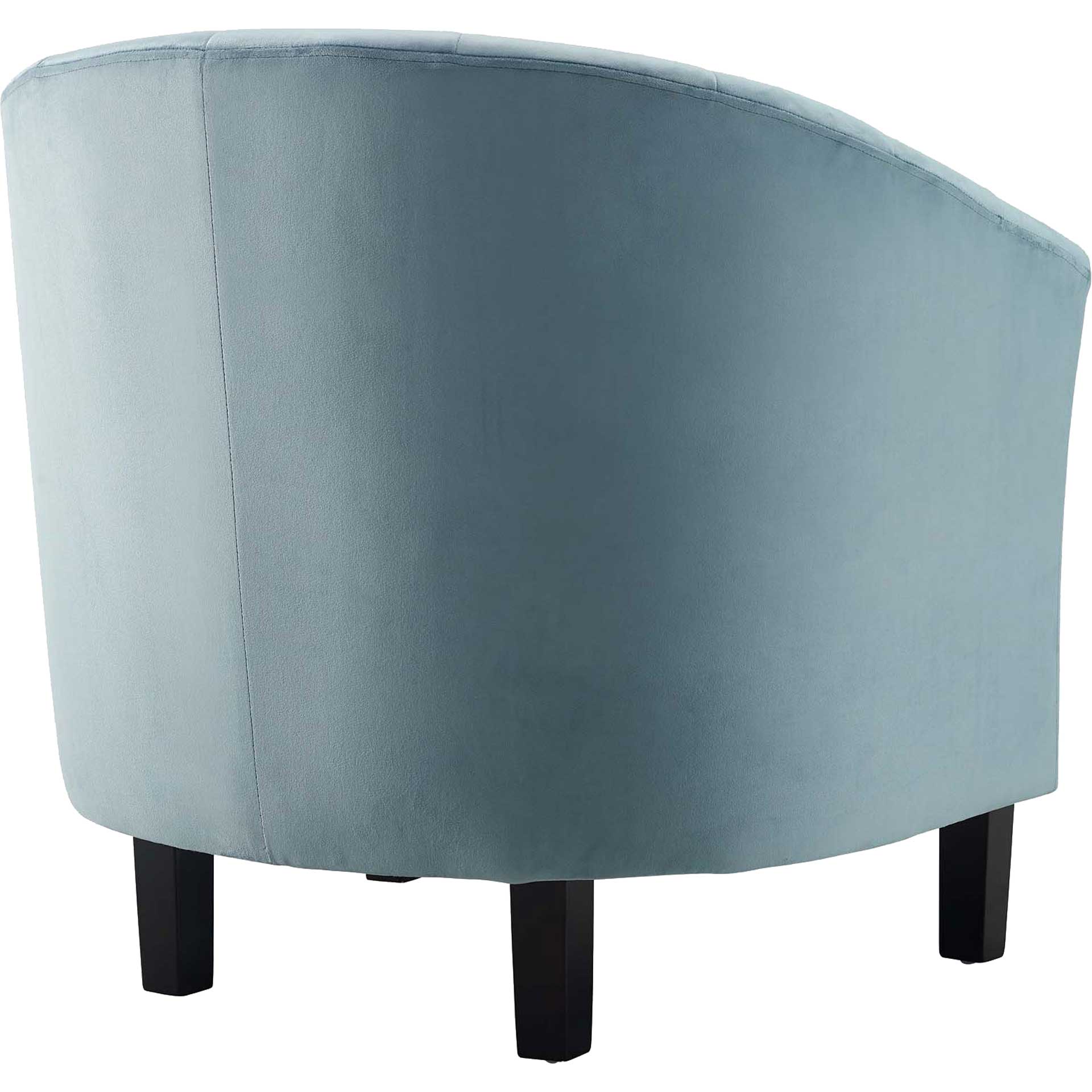 Paloma Channel Tufted Velvet Armchair Light Blue - Image 3