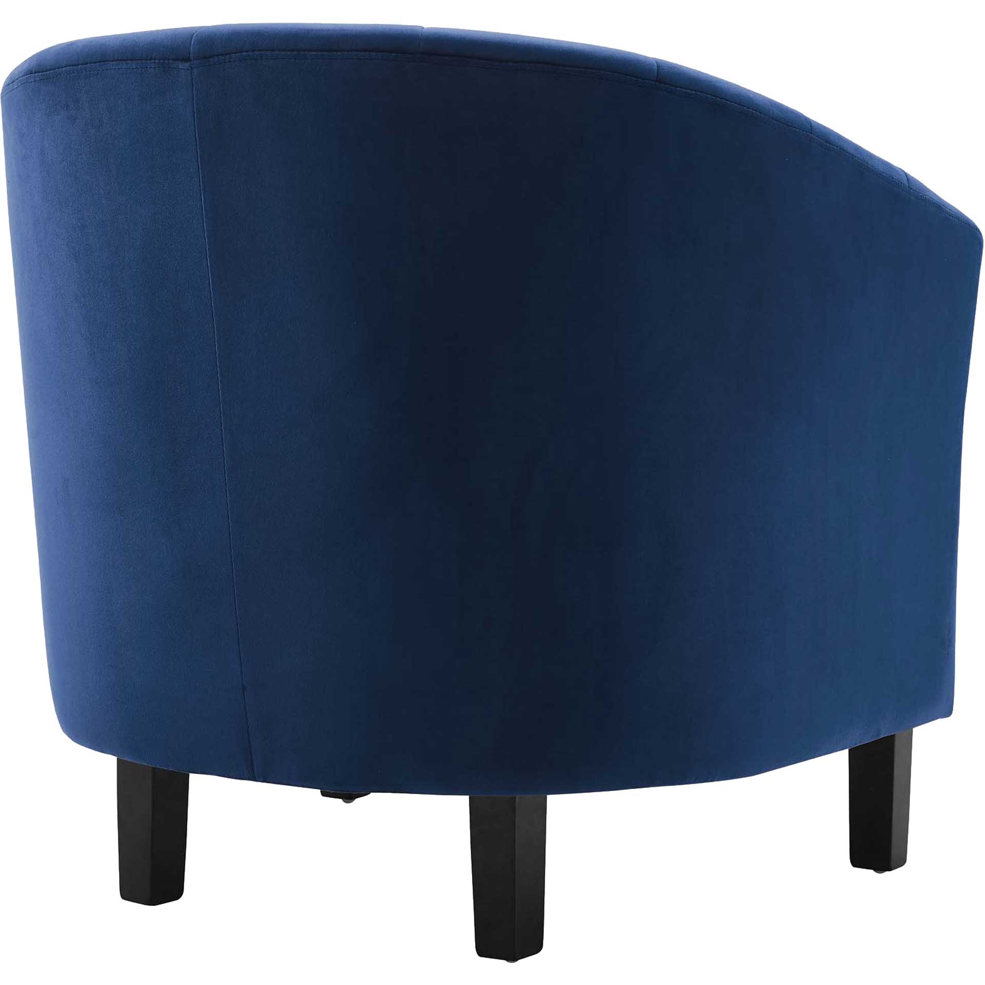Paloma Channel Tufted Velvet Armchair Navy - Image 3