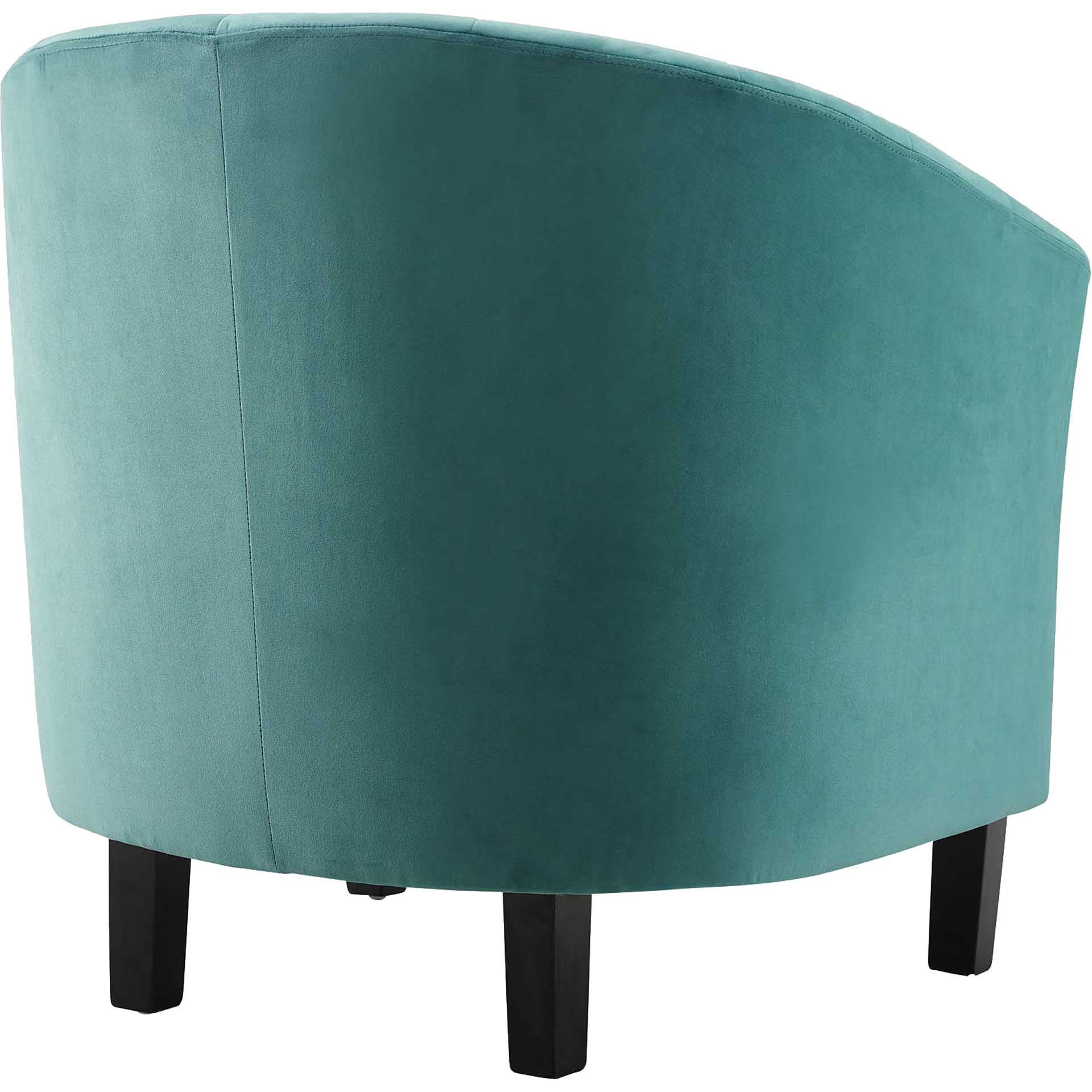 Paloma Channel Tufted Velvet Armchair Teal - Image 3