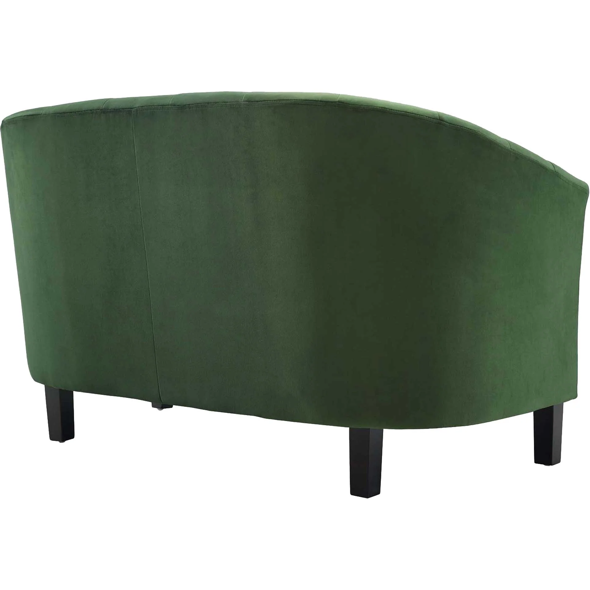 Paloma Channel Tufted Velvet Sofa Emerald - Image 3