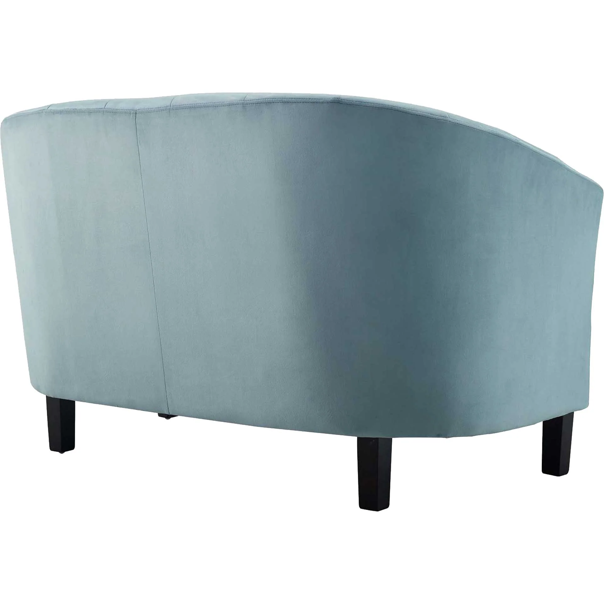 Paloma Channel Tufted Velvet Sofa Light Blue - Image 3