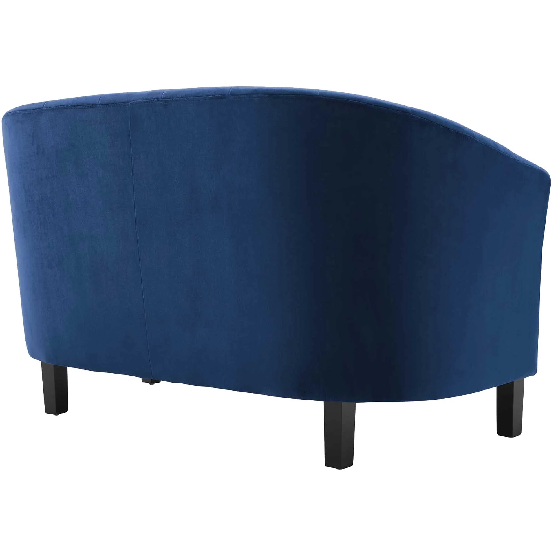 Paloma Channel Tufted Velvet Sofa Navy - Image 3