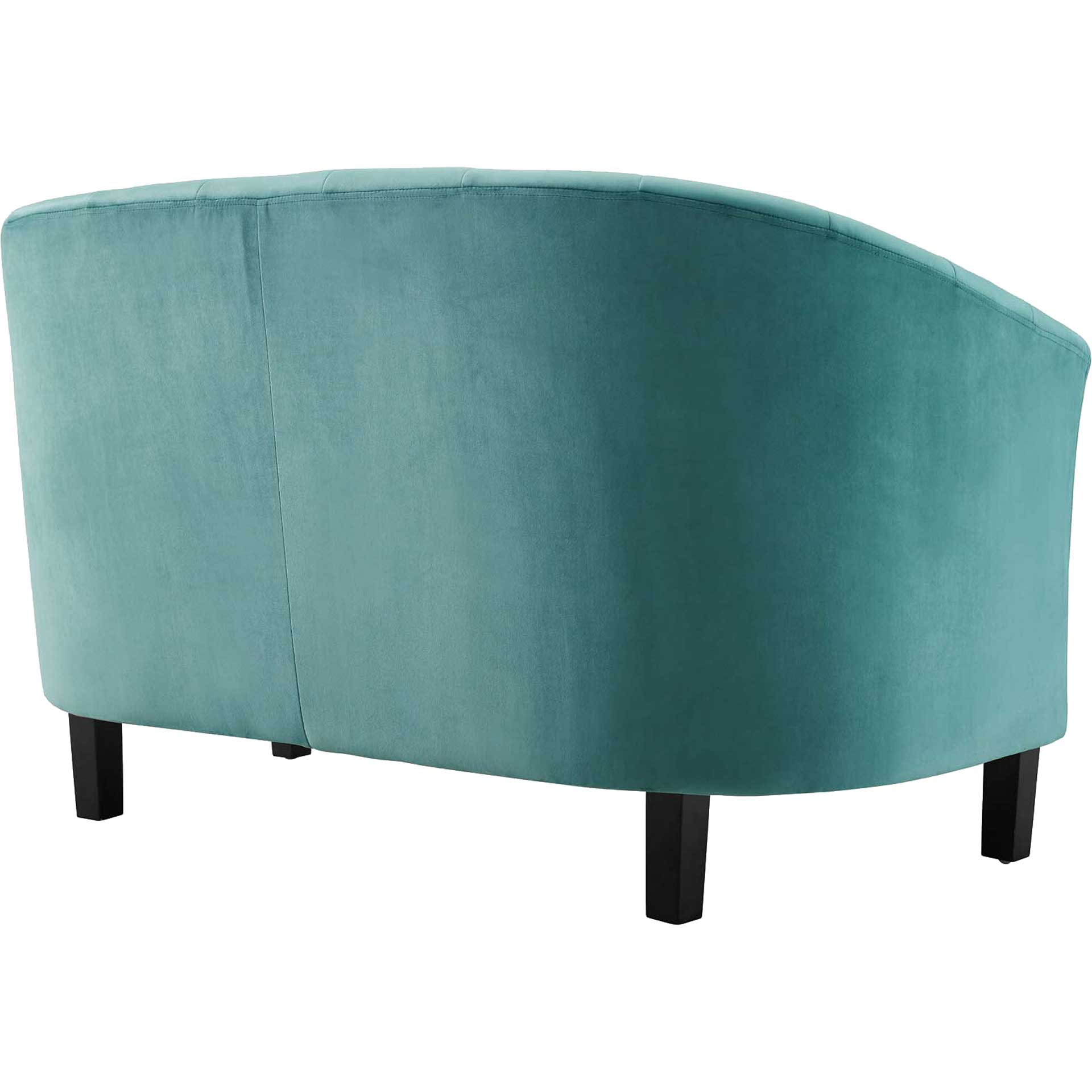 Paloma Channel Tufted Velvet Sofa Teal - Image 3