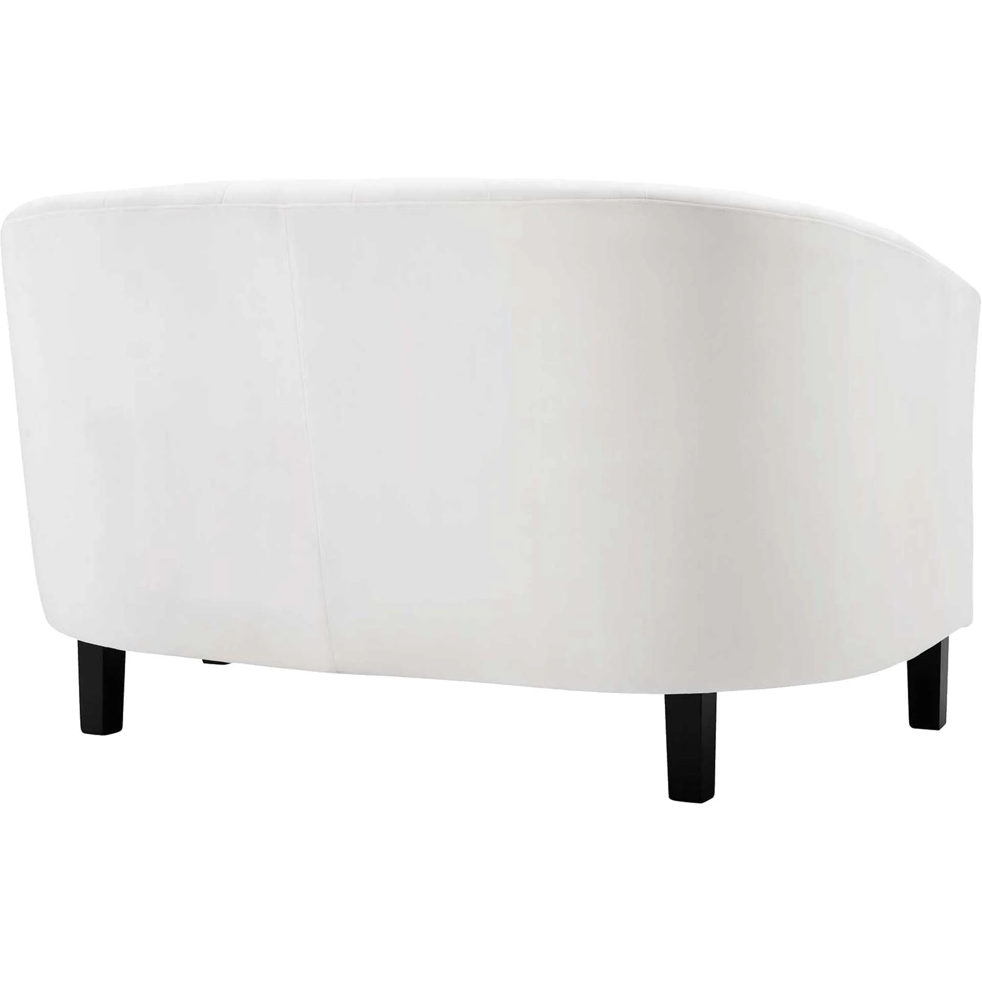 Paloma Channel Tufted Velvet Sofa White - Image 3