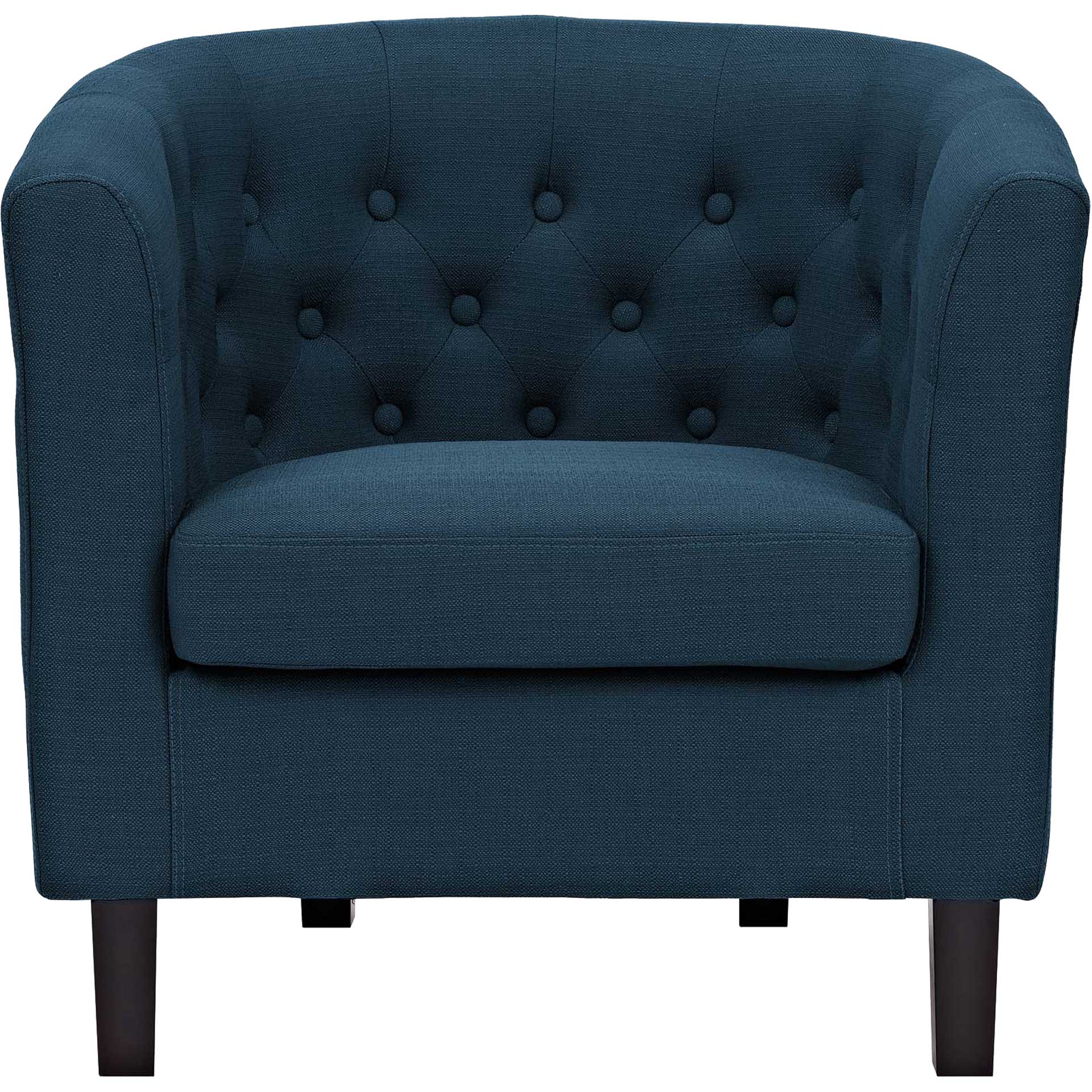 Paloma Upholstered Fabric Armchair Azure - Image 2