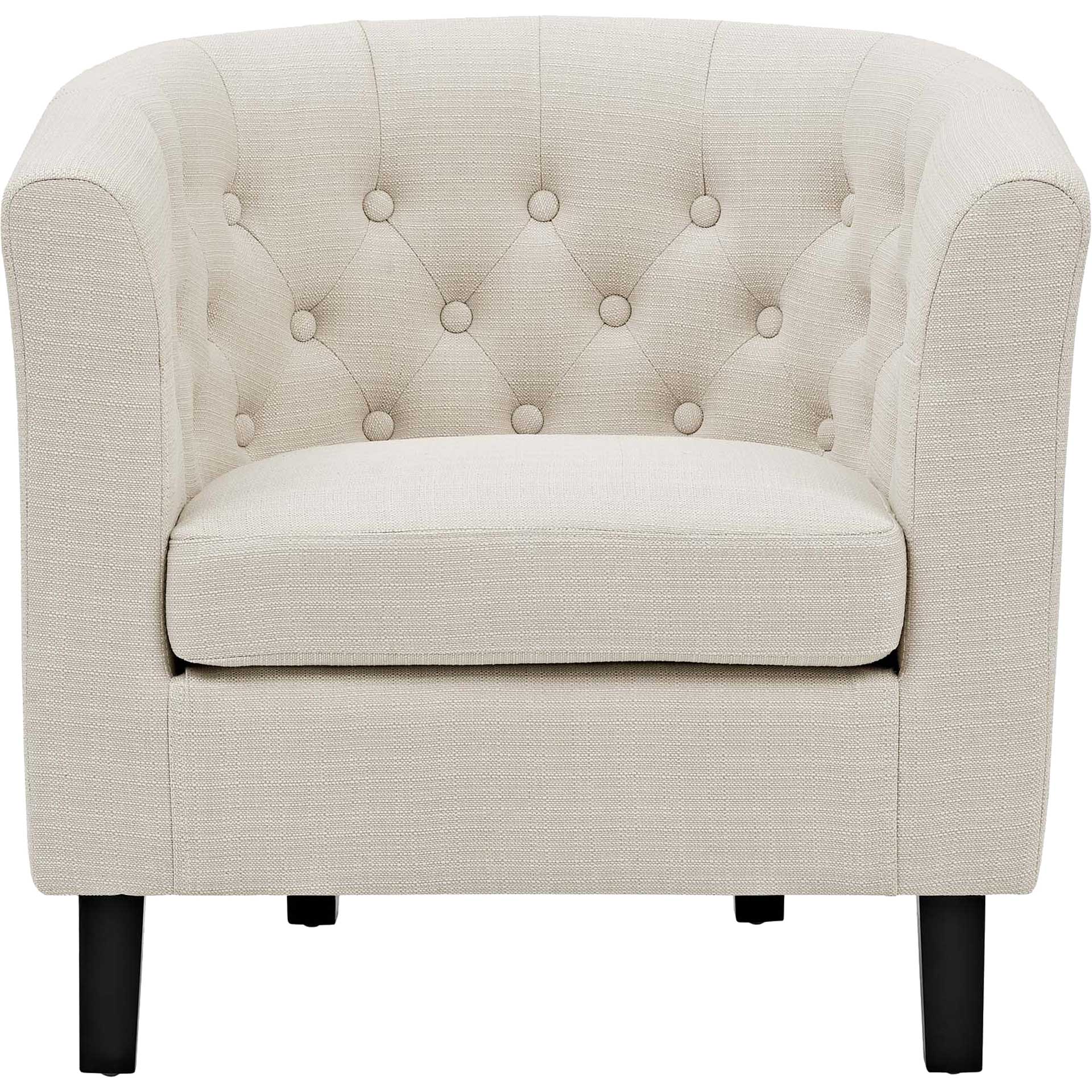 Paloma Upholstered Fabric Armchair Beige - Image 2