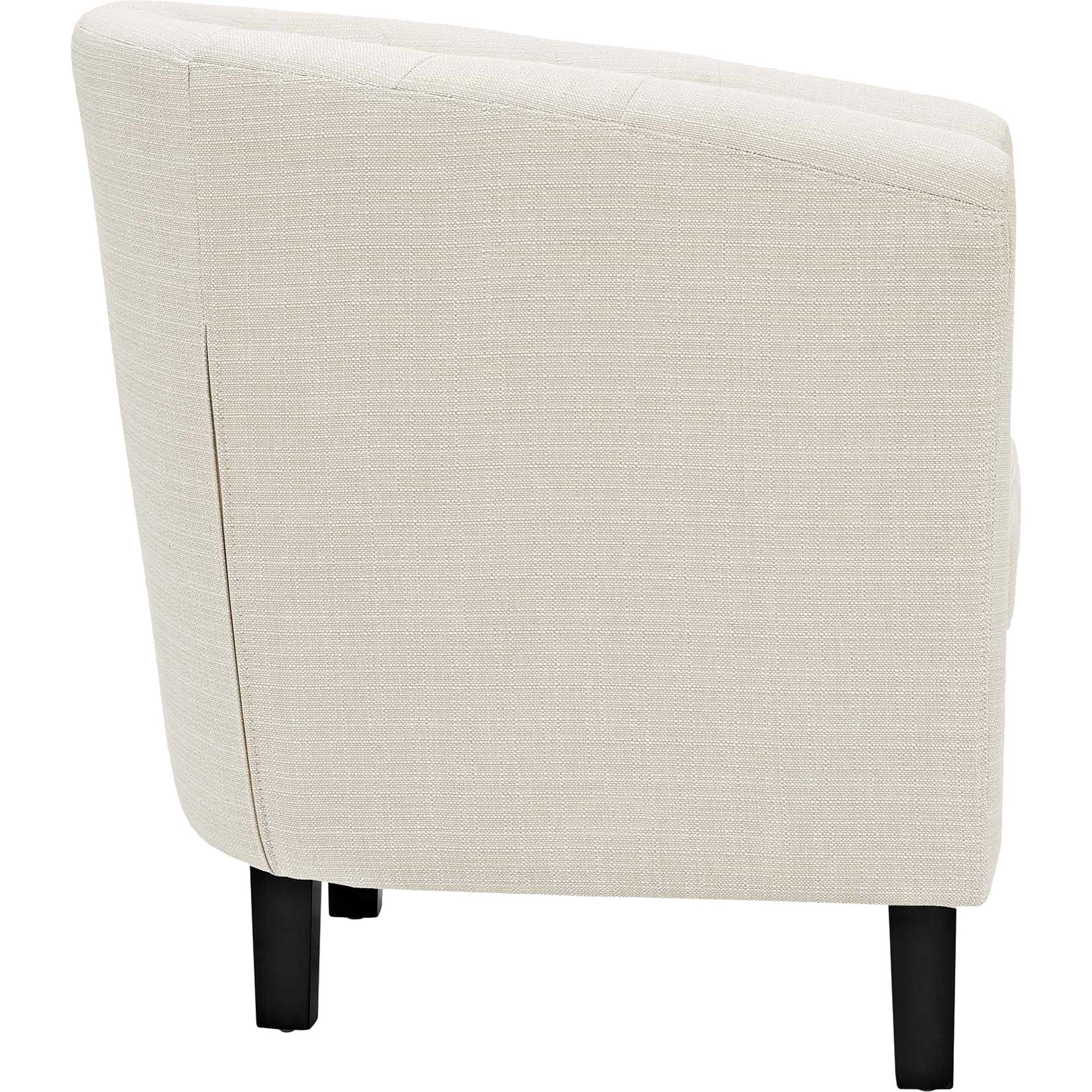 Paloma Upholstered Fabric Armchair Beige - Image 3
