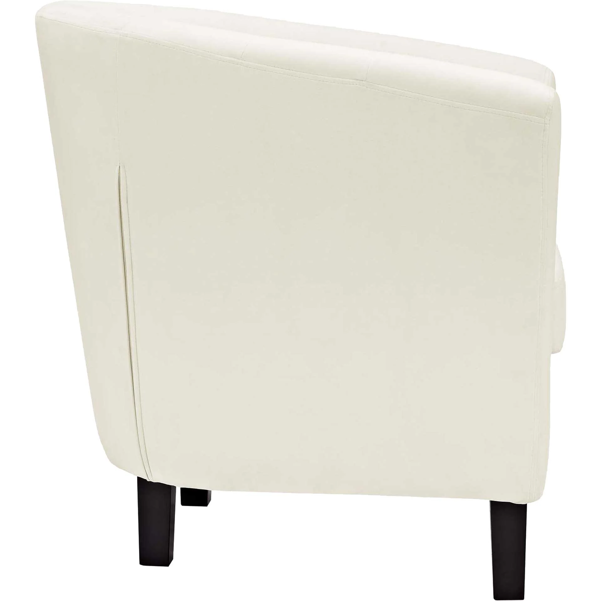 Paloma Upholstered Velvet Armchair Ivory - Image 3