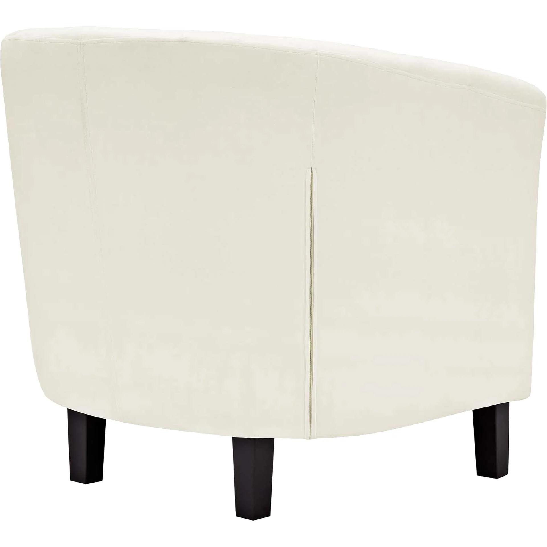 Paloma Upholstered Velvet Armchair Ivory - Image 4