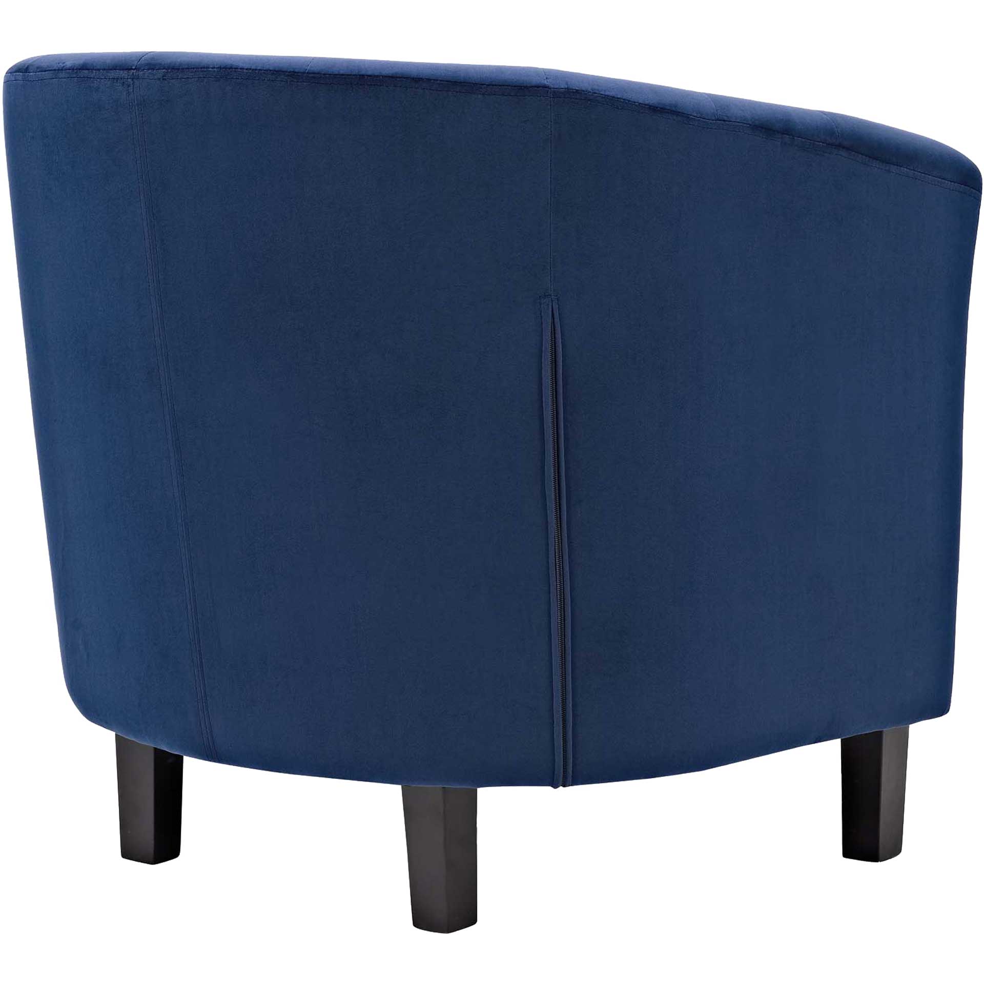 Paloma Upholstered Velvet Armchair Navy - Image 4