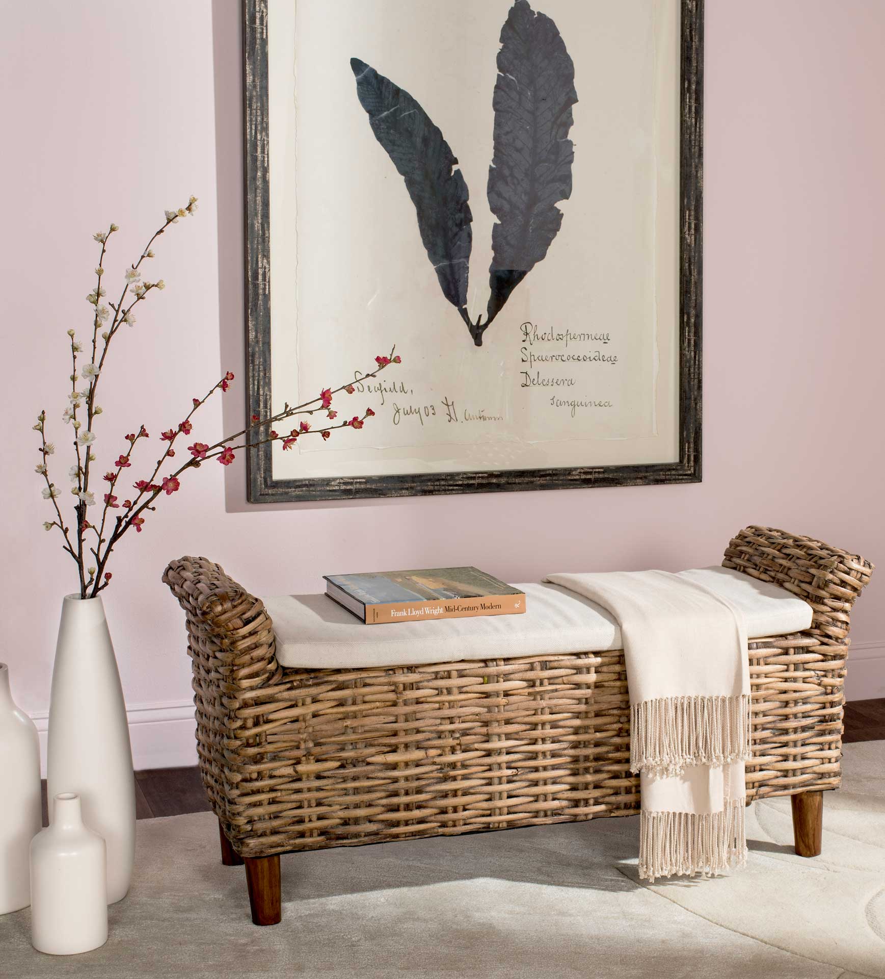Panache Bench Brown/Eggshell - Image 4