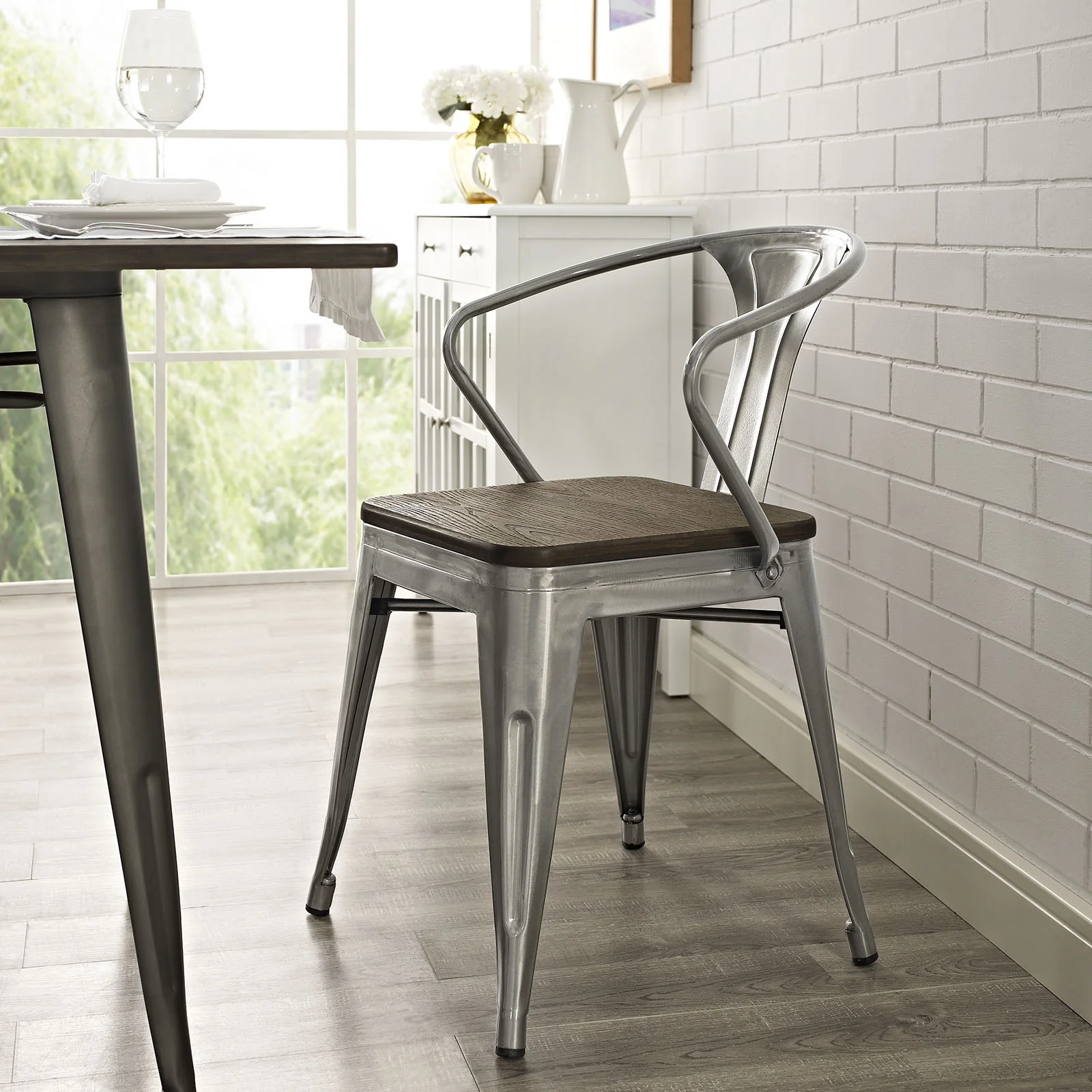 Panora Bamboo Dining Chair Gunmetal - Image 4