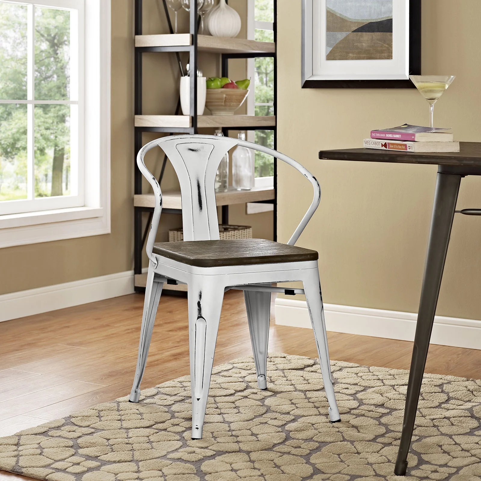 Panora Bamboo Dining Chair White - Image 4