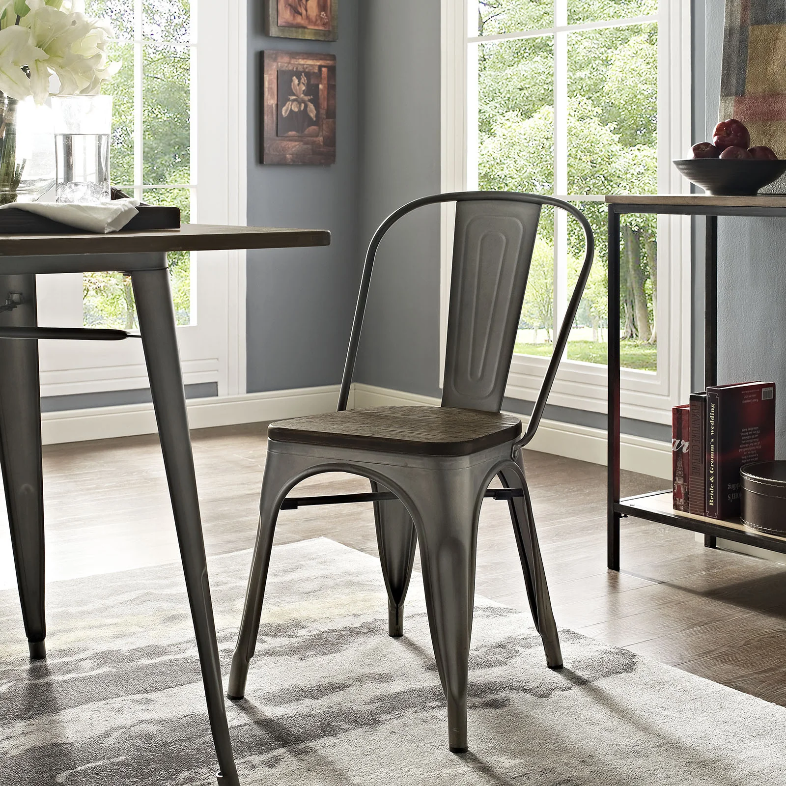 Panora Bamboo Side Chair Brown - Image 4